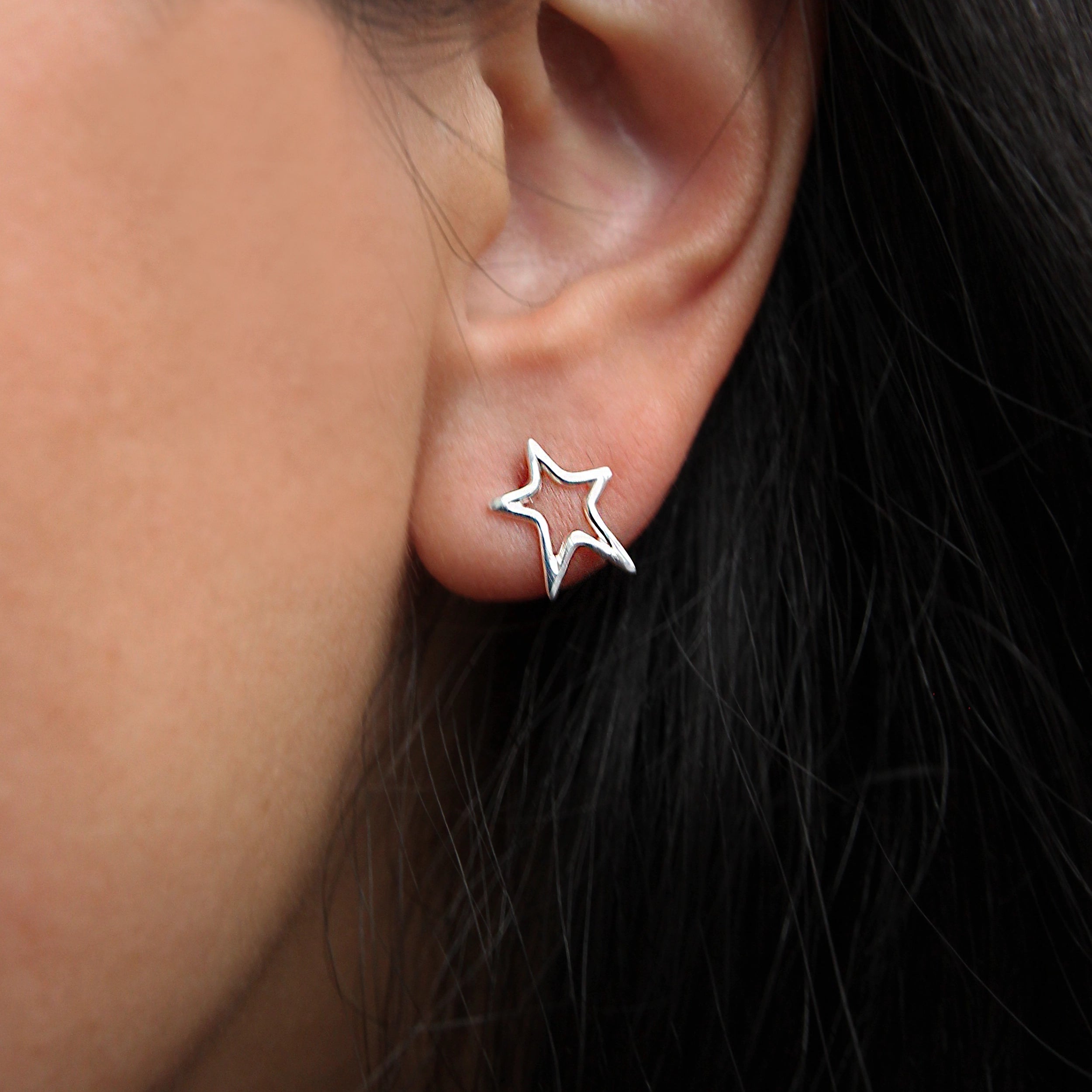Bright Star Earrings - Sterling Silver Dainty Stud Earrings for Women, Perfect for Everyday Wear & Gift Giving