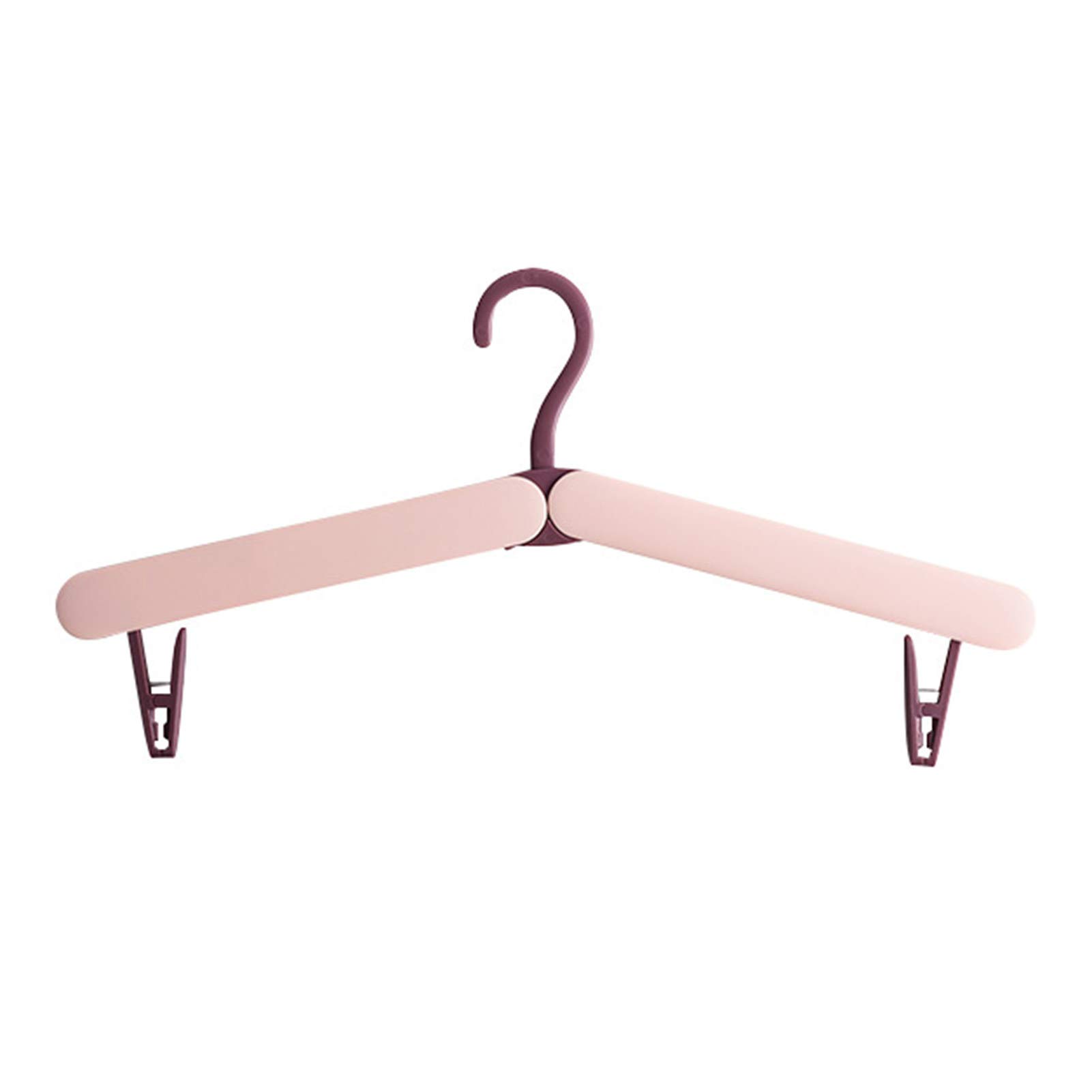 Portable Folding Clothes Hanger with Clips - Travel Drying Rack for Socks, Underwear & Clothes - Compact Laundry Organizer for Camping, Hotels & Dorm Rooms
