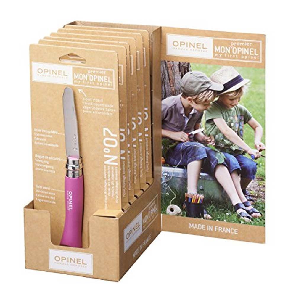 Opinel No.08 Stainless Steel Folding Pocket Knife with Rosewood Handle - Perfect for Camping, Hiking & Everyday Carry (EDC)