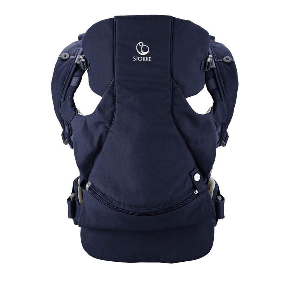 Stokke MyCarrier Baby Front Carrier - Ergonomic Infant Carrier for Newborn to Toddler (Deep Blue) | Perfect for Hiking, Travel & Hands-Free Parenting
