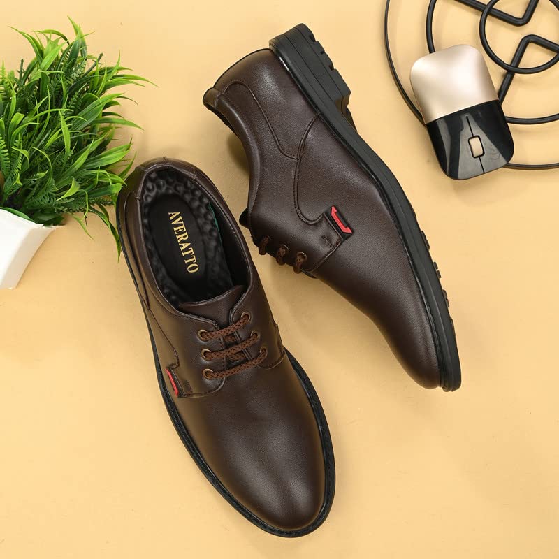 Averatto Men's Office & Semi-Formal Dress Shoes (A9902) - Comfortable Business Casual Shoes for Work, Meetings & Professional Events