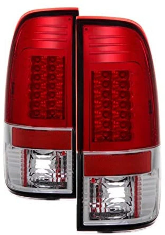 Spyder Auto 5029140 LED Tail Lights Red/Clear - High Performance Replacement Lights for Trucks & SUVs - Enhanced Visibility & Style Upgrade