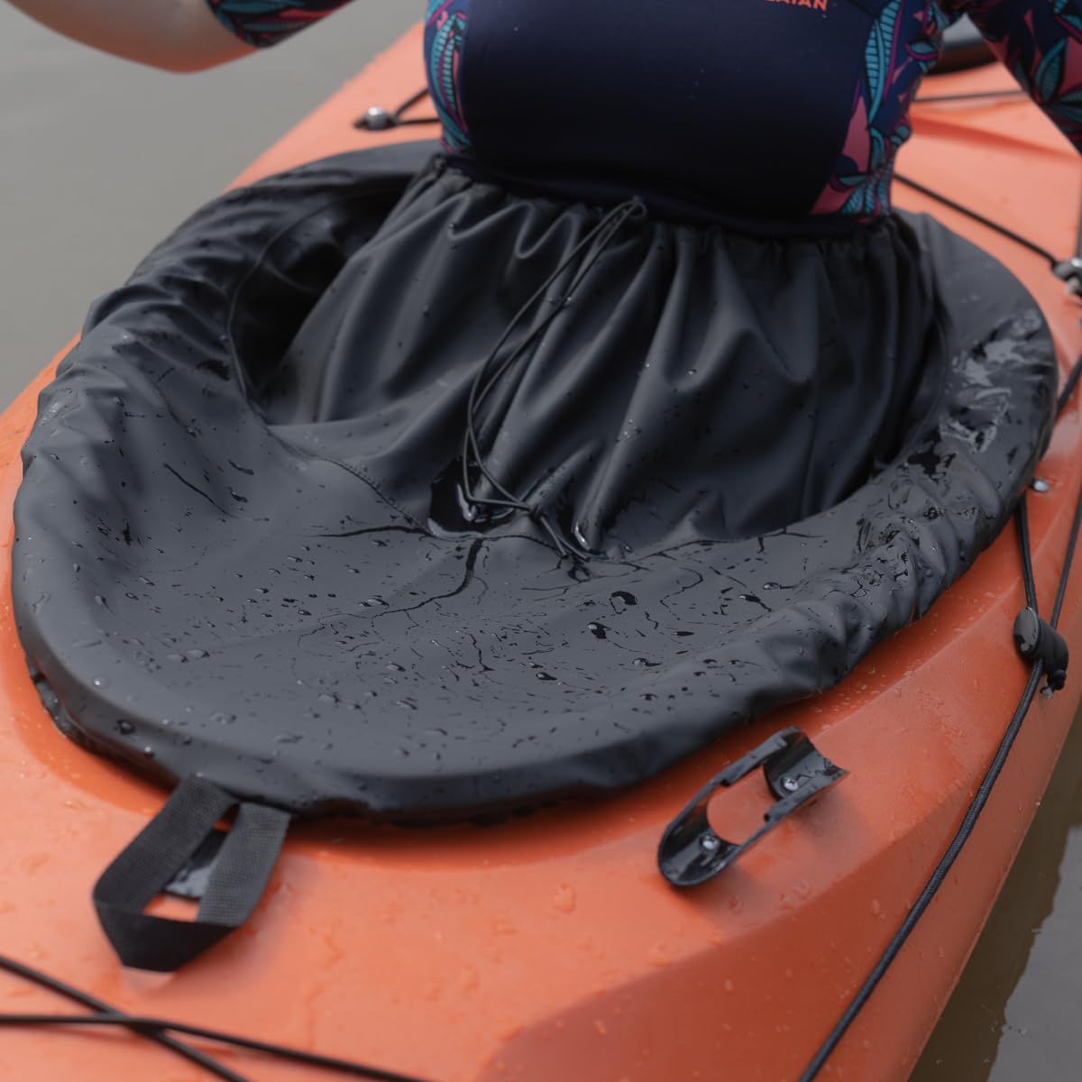 Waterproof Nylon Kayak Spray Skirt for Canoeing & Whitewater Rafting - Stay Dry in Rough Waters