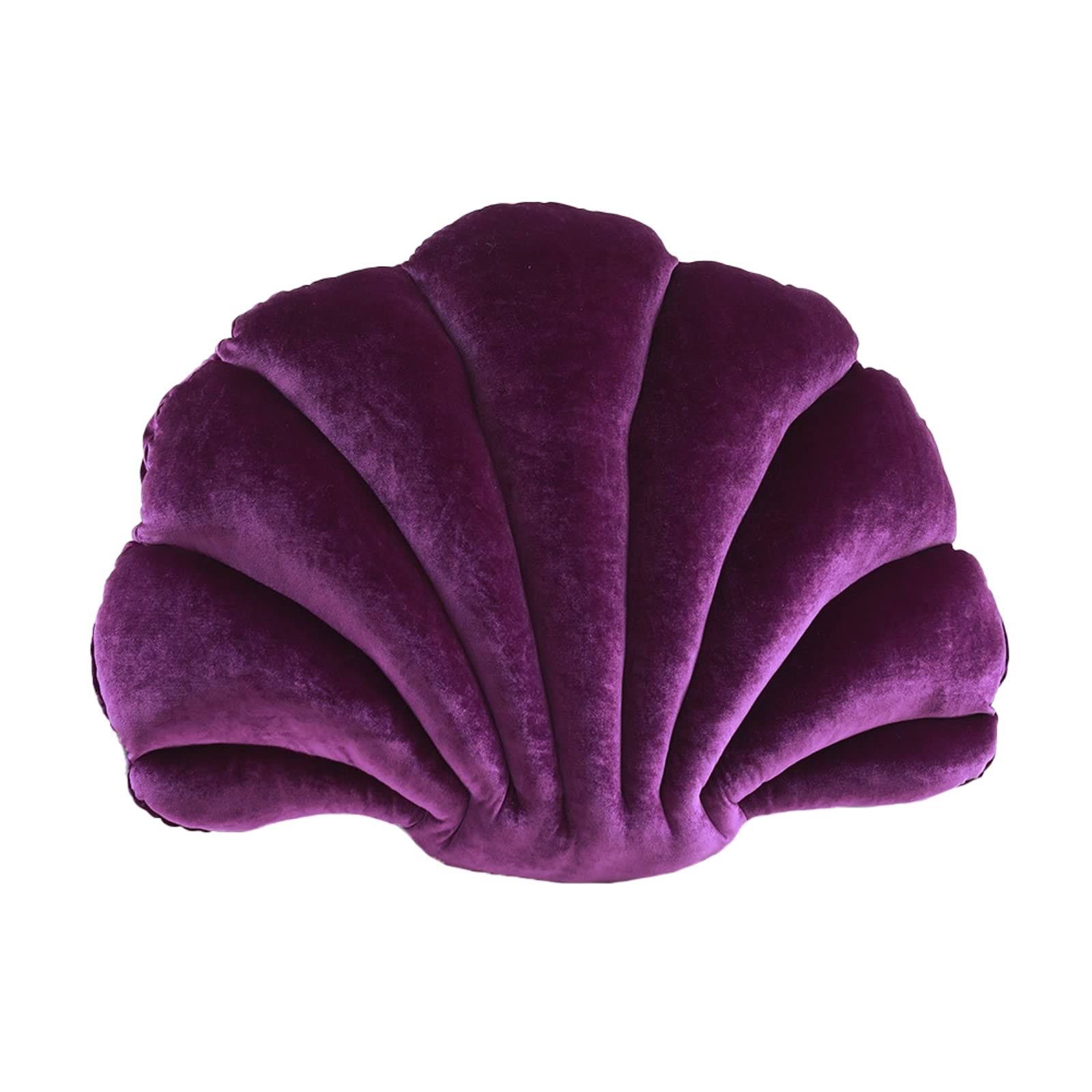 UUHUKP Sea Princess Seashell Decorative Pillow - 17x13 Inch Velvet Throw Pillow for Coastal Home Decor | Perfect for Bed, Couch & Office | Soft Shell-Shaped Accent Pillow for Beach House & Boho Style Living Room