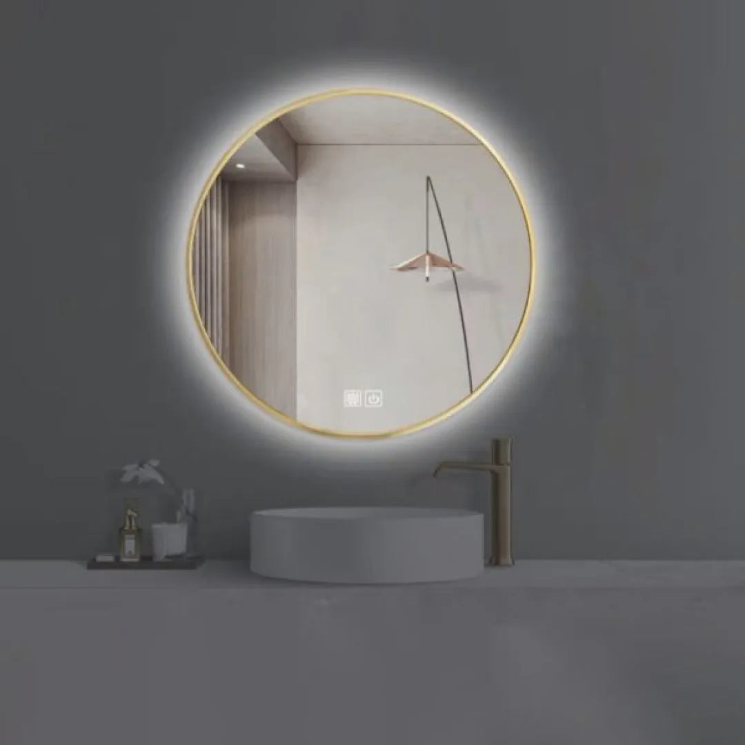 MSL011 LED Mirror with Adjustable Brightness - Perfect for Vanity, Bathroom, and Makeup Application