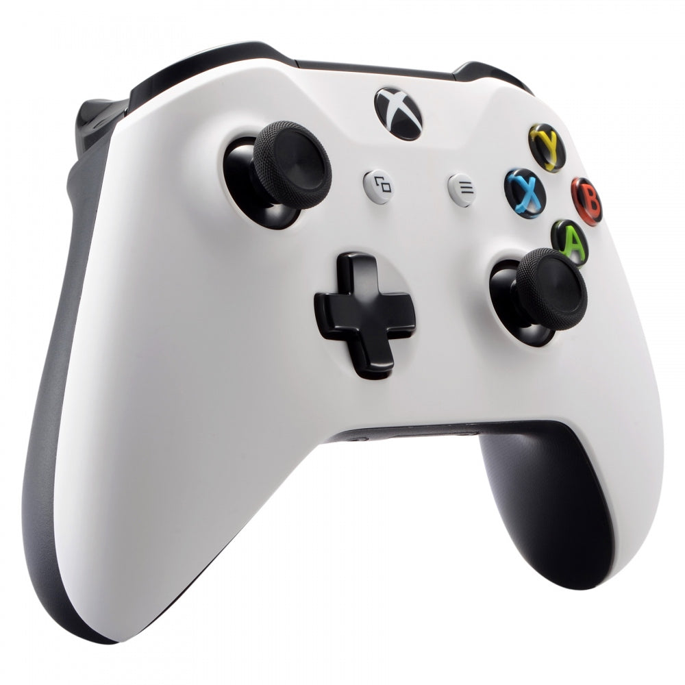 eXtremeRate White Replacement Front Housing Shell Faceplate for Microsoft Xbox One X & One S Controller - Easy DIY Installation for Gaming Enthusiasts - Perfect for Controller Customization & Repair
