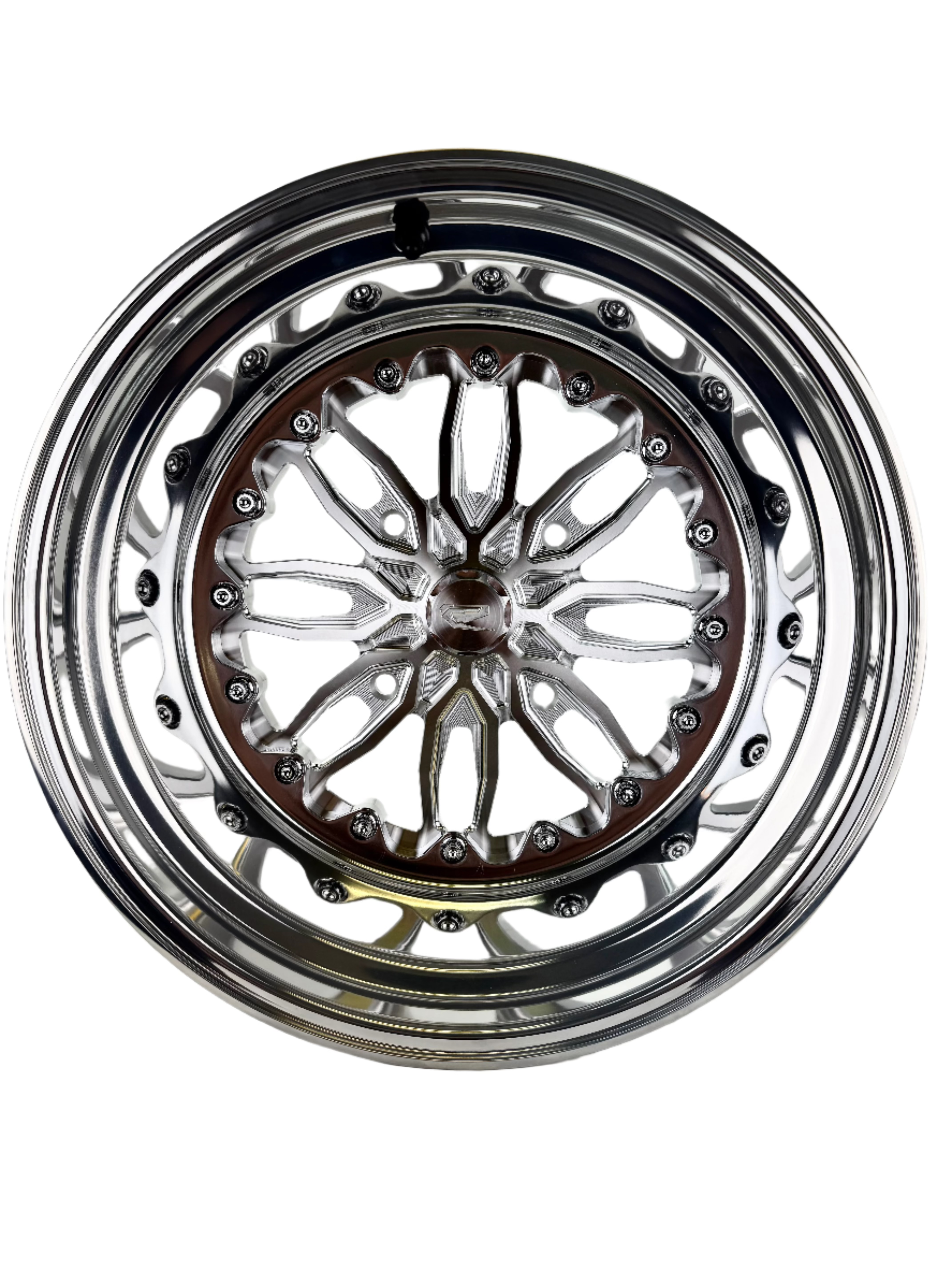 Icon FF Forged Polished Silver Wheels - Premium Alloy Rims for Cars, Trucks & SUVs - High-Performance Auto Accessories for Street Racing & Off-Road Adventures