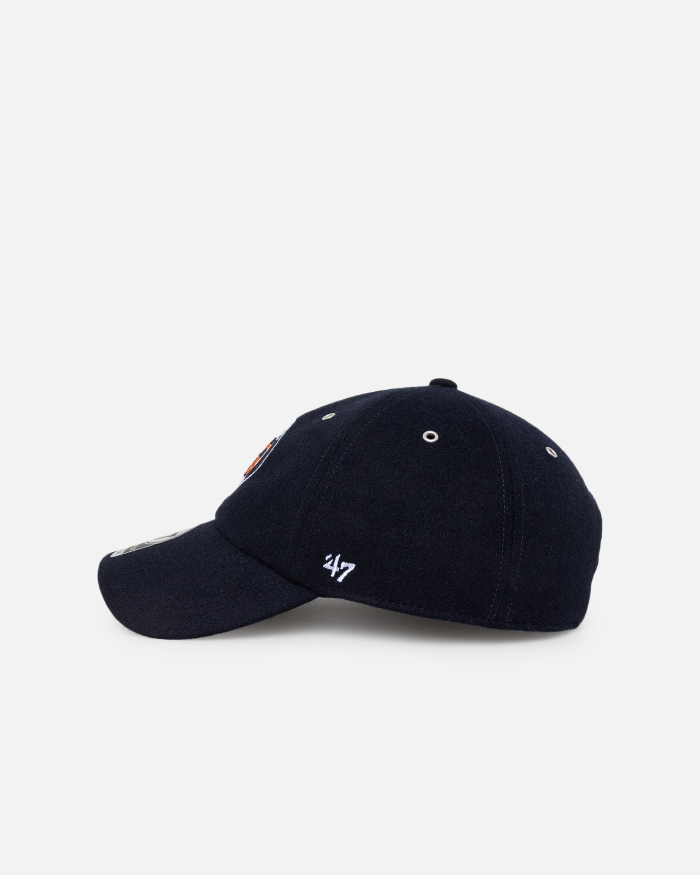 47 Brand Detroit Tigers 'Wooly Clean Up' Strapback Adjustable Baseball Cap - Navy Blue Snapback Hat for Men & Women - Perfect for Baseball Games, Streetwear & Casual Outfits