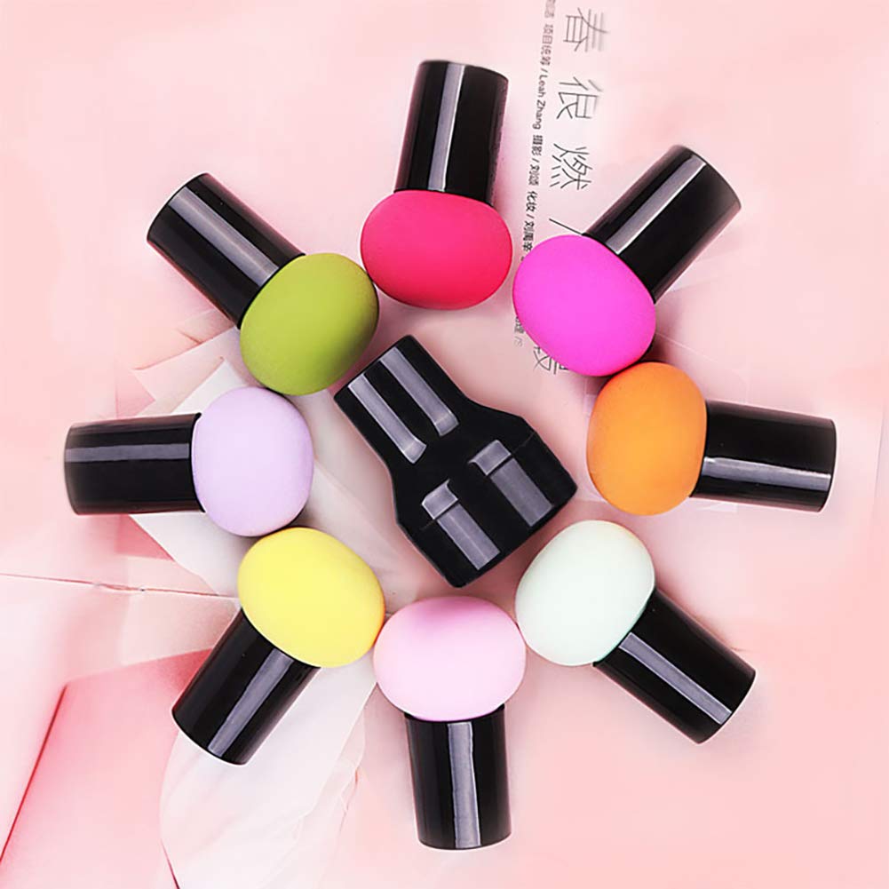 1PC Pro Foundation Brush Mushroom Makeup Sponge Puff - Soft Blending Sponge for Flawless Makeup Application - Rose Red - Perfect for Liquid, Cream & Powder Foundation - Ideal for Everyday Makeup & Professional Use
