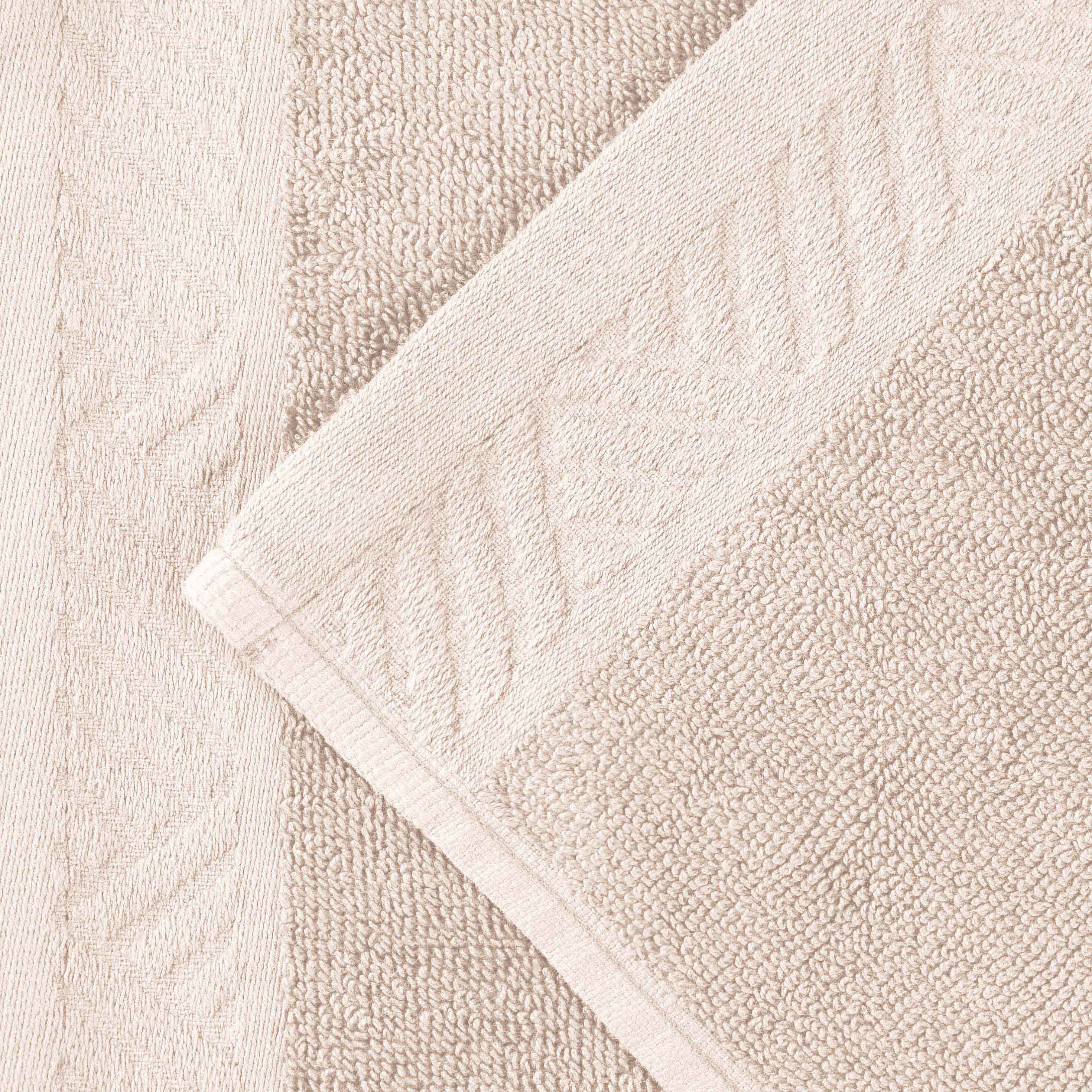 Luxury 6-Piece Egyptian Cotton Towel Set - Basketweave Jacquard & Solid Design - Ultra Soft & Absorbent Bath Towels for Spa, Hotel, or Home Use
