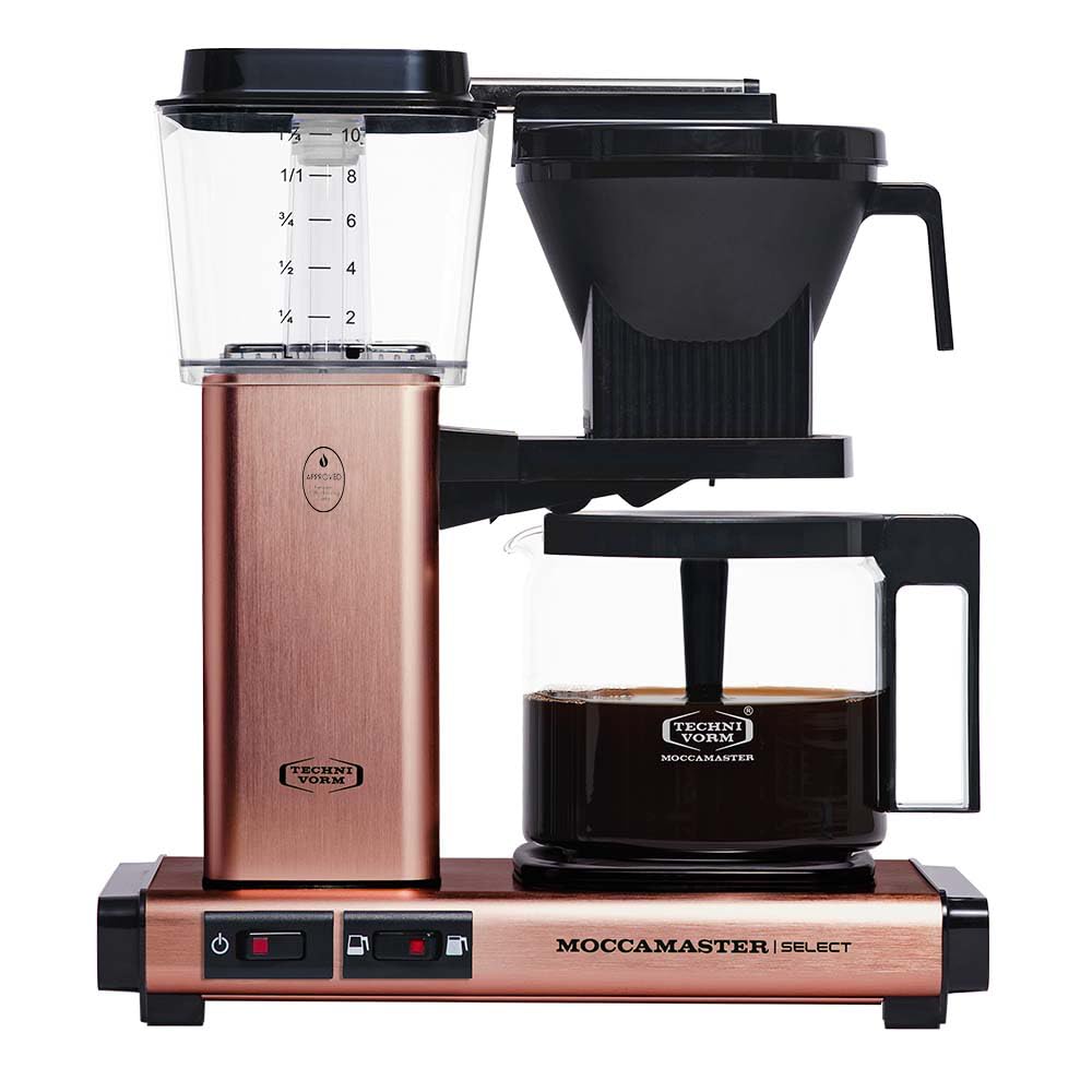 Moccamaster KBG Select Coffee Maker - 1.25L Copper Drip Filter Coffee Machine for Home & Office Brewing | Perfect for Breakfast, Meetings & Entertaining Guests