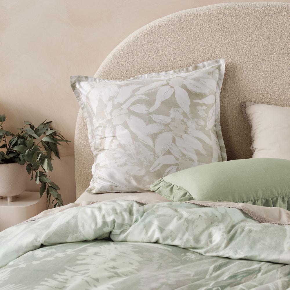 Linen House Esperance Leaf Quilt Cover Set - Soft Breathable Bedding for Cozy Sleep & Home Decor