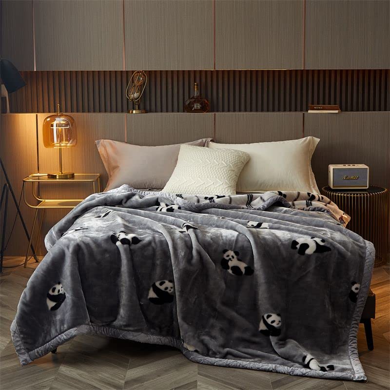 Premium Korean Mink Blanket - Heavyweight 2-Ply Fleece Blanket Twin Size (60x80 Inches, 5 lbs) - Ultra Soft & Warm Plush Raschel Bedding for Winter - Red Mouse Head Design - Perfect for Home, Bedroom, Sofa & Cozy Gift Giving