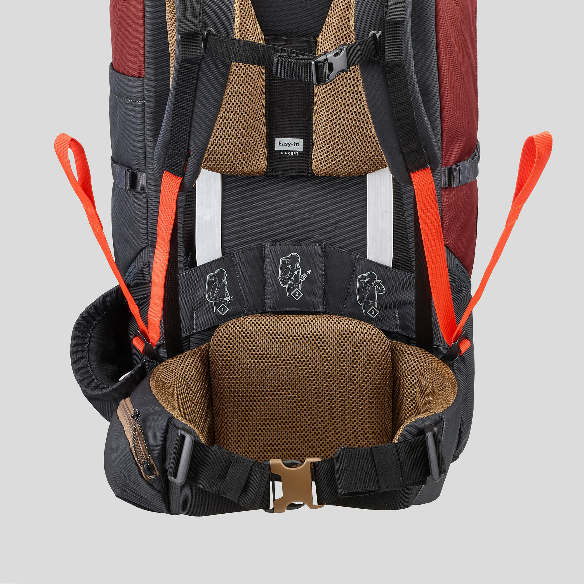 Simond Men's MT100 Easyfit 70L Backpacking Pack - Lightweight Hiking Backpack for Outdoor Adventures, Camping & Travel