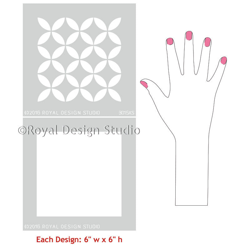 Authentic Moroccan Craft Stencil - Endless Moorish Circles Design for DIY Home Decor, Wall Art & Furniture Painting | Perfect for Boho, Ethnic & Mediterranean Style Projects