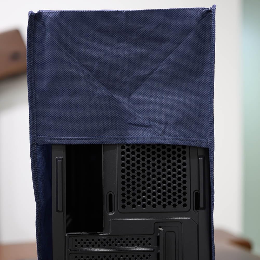 3Pcs Computer Dust Cover Set - Monitor, Keyboard & PC Tower Protector (27 Inch, Blue) | Waterproof & Anti-Dust Desktop Covers for Home & Office Use | Perfect for Daily Protection & Workspace Organization
