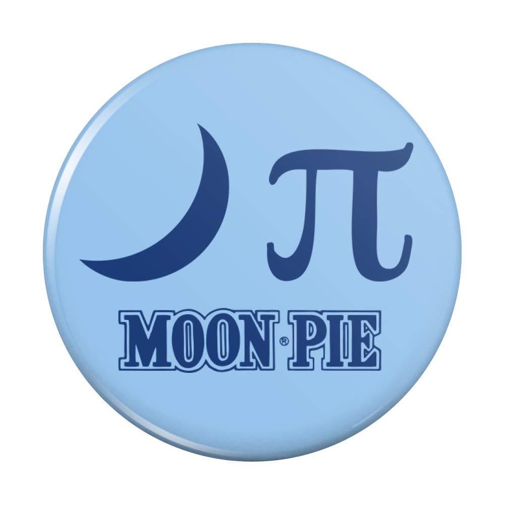 Nerdy Moon Pi MoonPie Kitchen Refrigerator Magnet - Funny Science Geek Decor for Fridge, Locker & Office - Perfect Gift for Math Lovers & Teachers