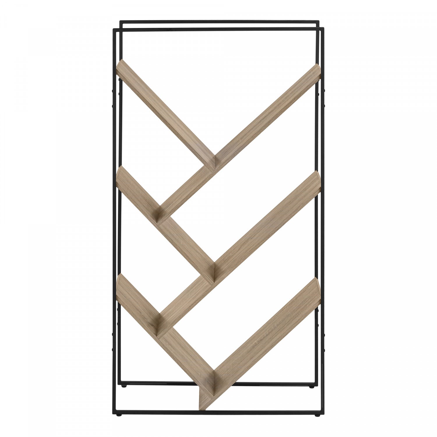 Modern Sova Bookcase - Dark Taupe Wooden Bookshelf for Living Room, Bedroom & Office Storage | Stylish Home Decor Furniture for Books & Display Items