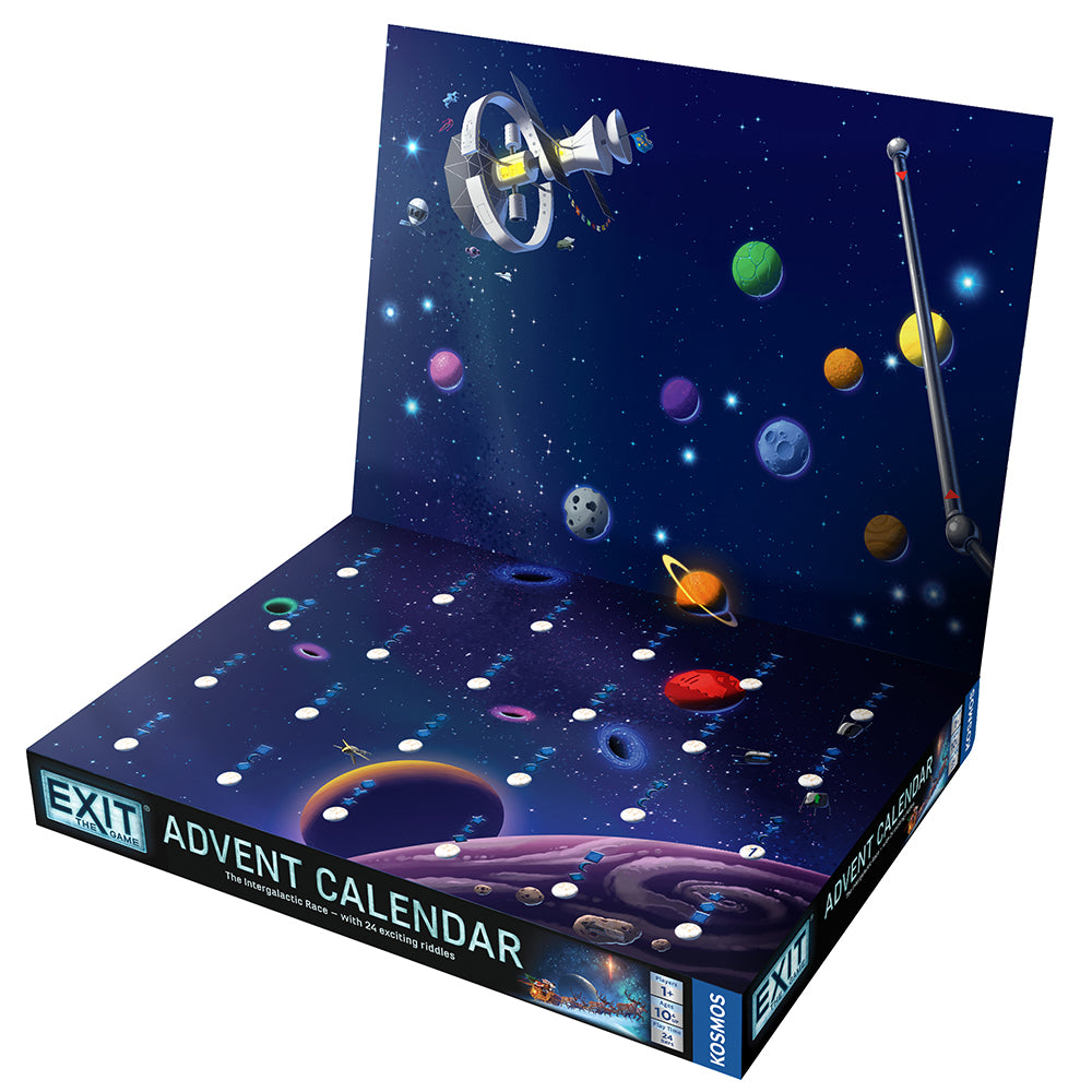 EXIT: The Game Advent Calendar - The Intergalactic Race | Escape Room Puzzle Game for Adults & Teens | Perfect for Holiday Gifts & Family Game Nights | Coming Summer 2025