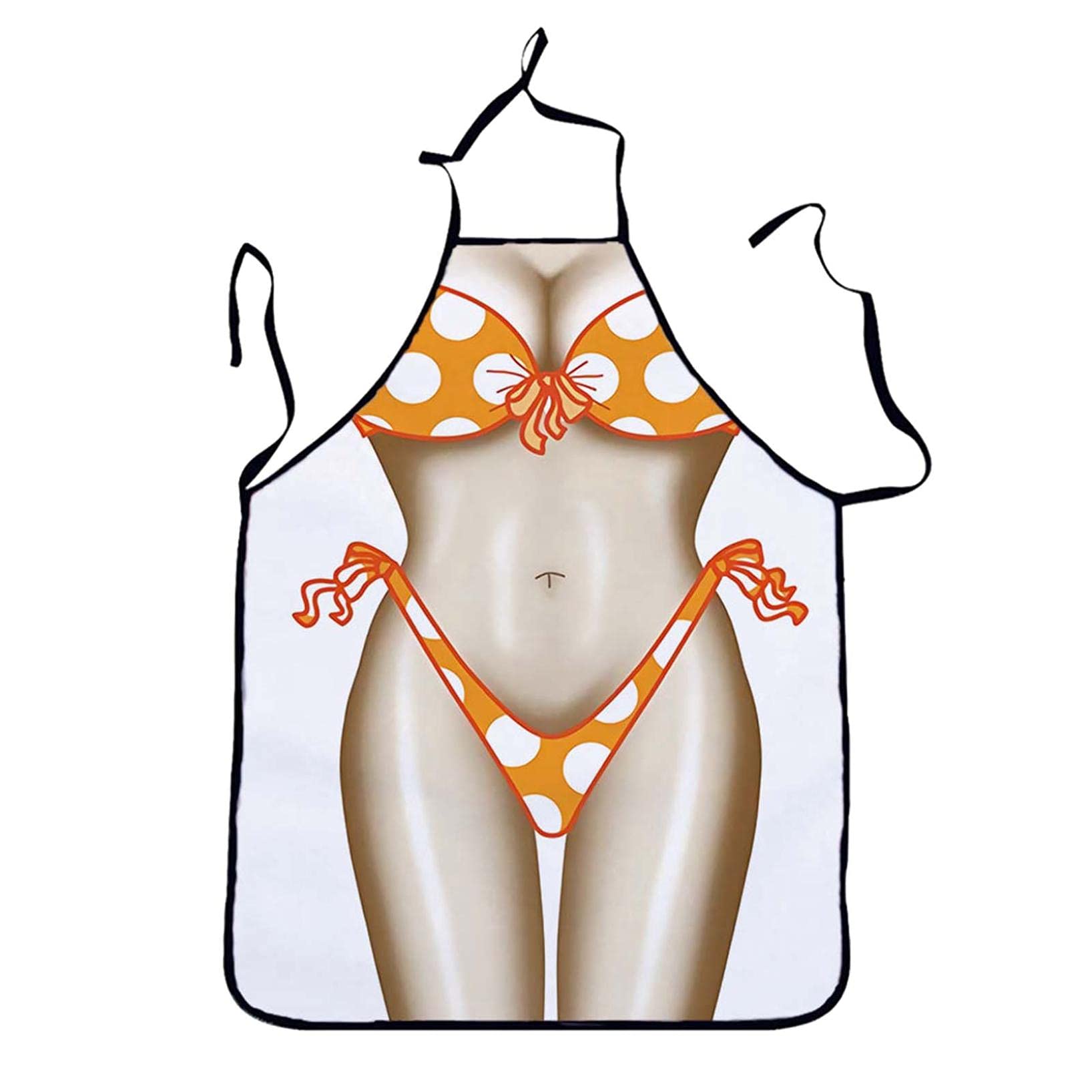 Funny Kitchen Aprons for Men & Women - Chef & Muscle Design for Home Cooking