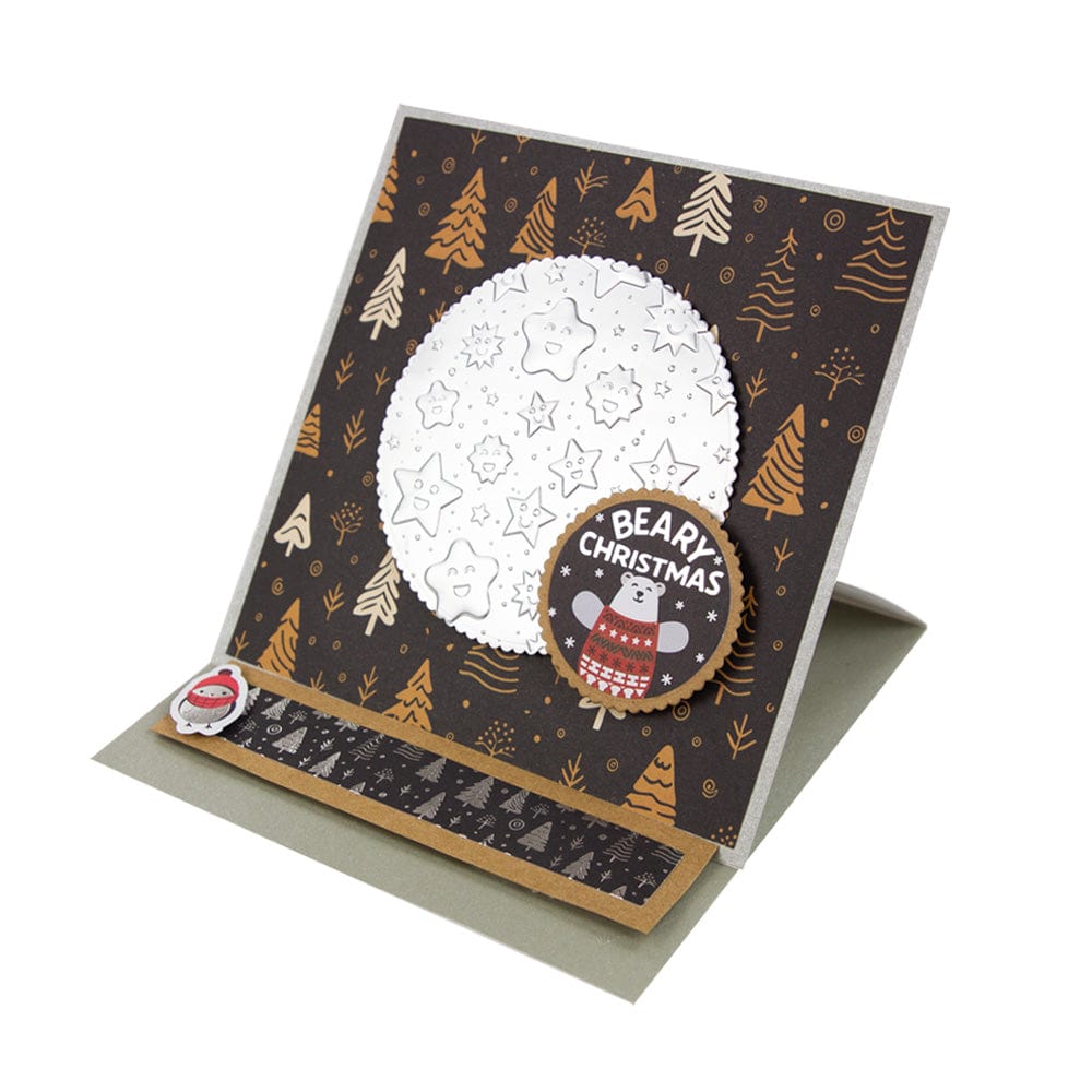 Festive Holiday 12x12 Patterned Paper Pad - 5555e - Perfect for Scrapbooking, Card Making, and DIY Home Decor Projects