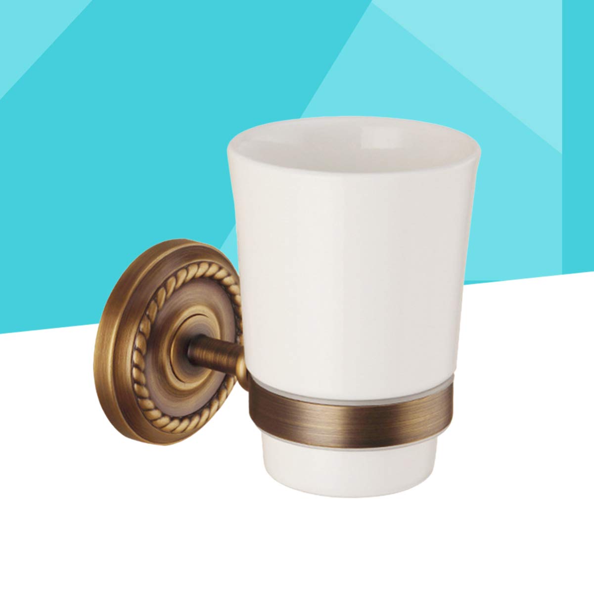 Wall Mounted Toothbrush Holder & Cup Organizer - Space Saving Bathroom Storage for Toothbrushes, Cups, and Essentials - Perfect for Small Bathrooms, Dorms, and RVs