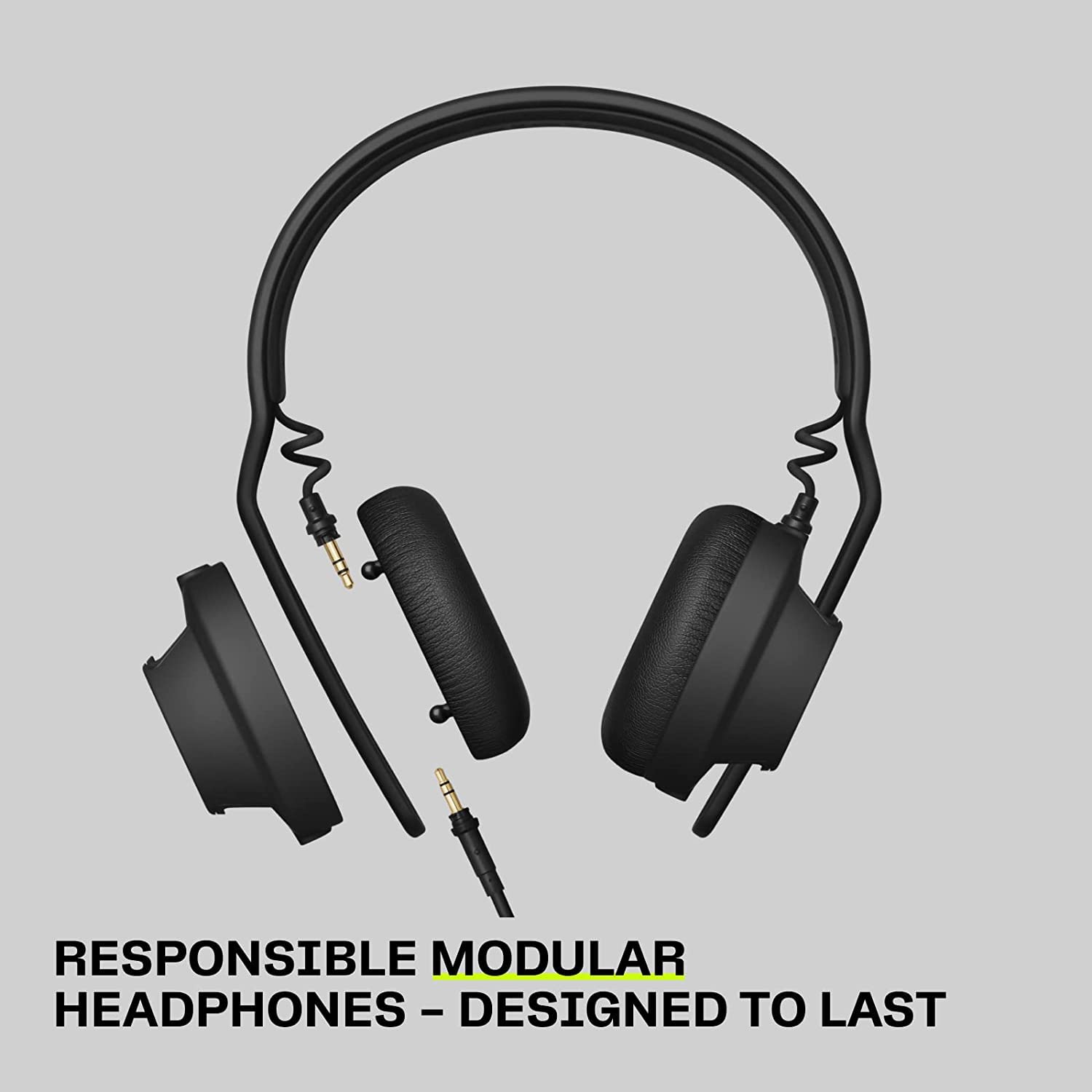 AIAAI TMA-2 DJ Modular Professional Headphones Bundle with Pighog 25ft Extension Cable & Polishing Cloth - Premium Studio & Live Performance Headphones for DJs, Producers & Audiophiles - Perfect for Recording Studios, Home Studios & Live DJ Sets