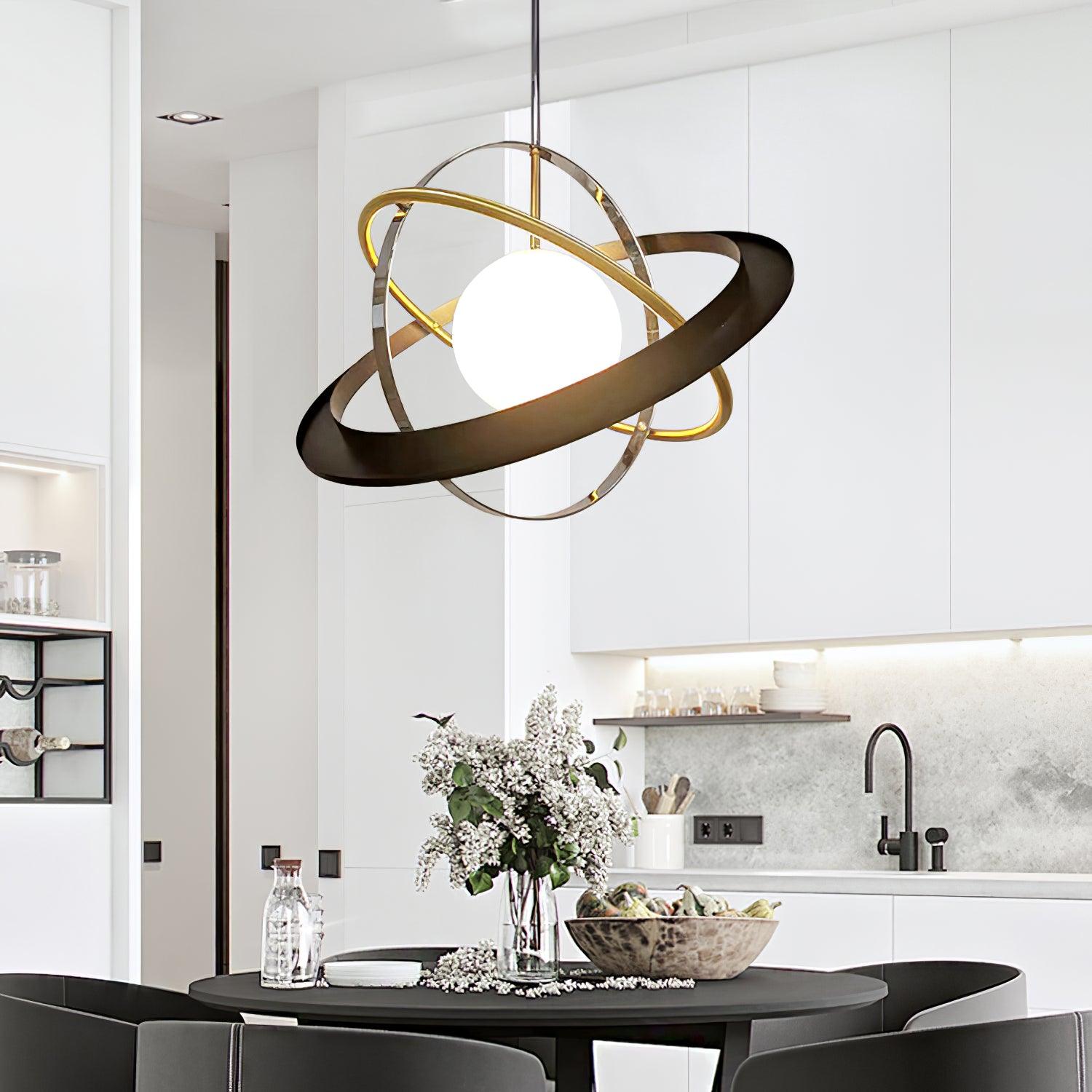 Apogee Modern Pendant Lamp - Sleek Hanging Light Fixture for Kitchen, Dining Room & Living Room Decor - Energy Efficient LED Lighting for Home & Office