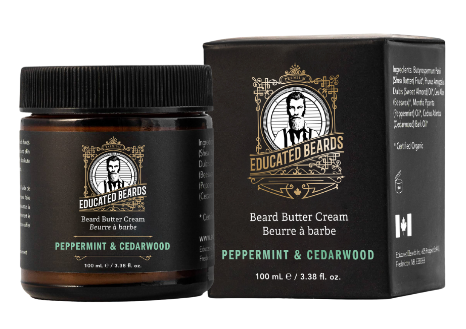 Educated Beards Beard Butter Cream for Men - Natural Conditioning & Styling | Perfect for Daily Beard Care & Grooming Routine
