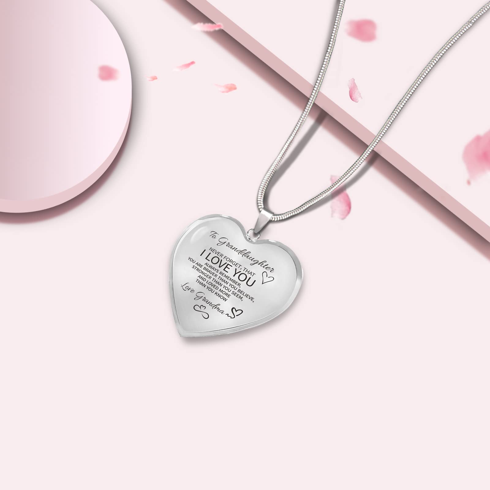 TAGOMEI Heart Necklace for Women - Inspirational Daughter Gift from Mom & Dad, Valentine's Day, Christmas & Birthday Present - Perfect for Graduation, Mother's Day & Special Occasions