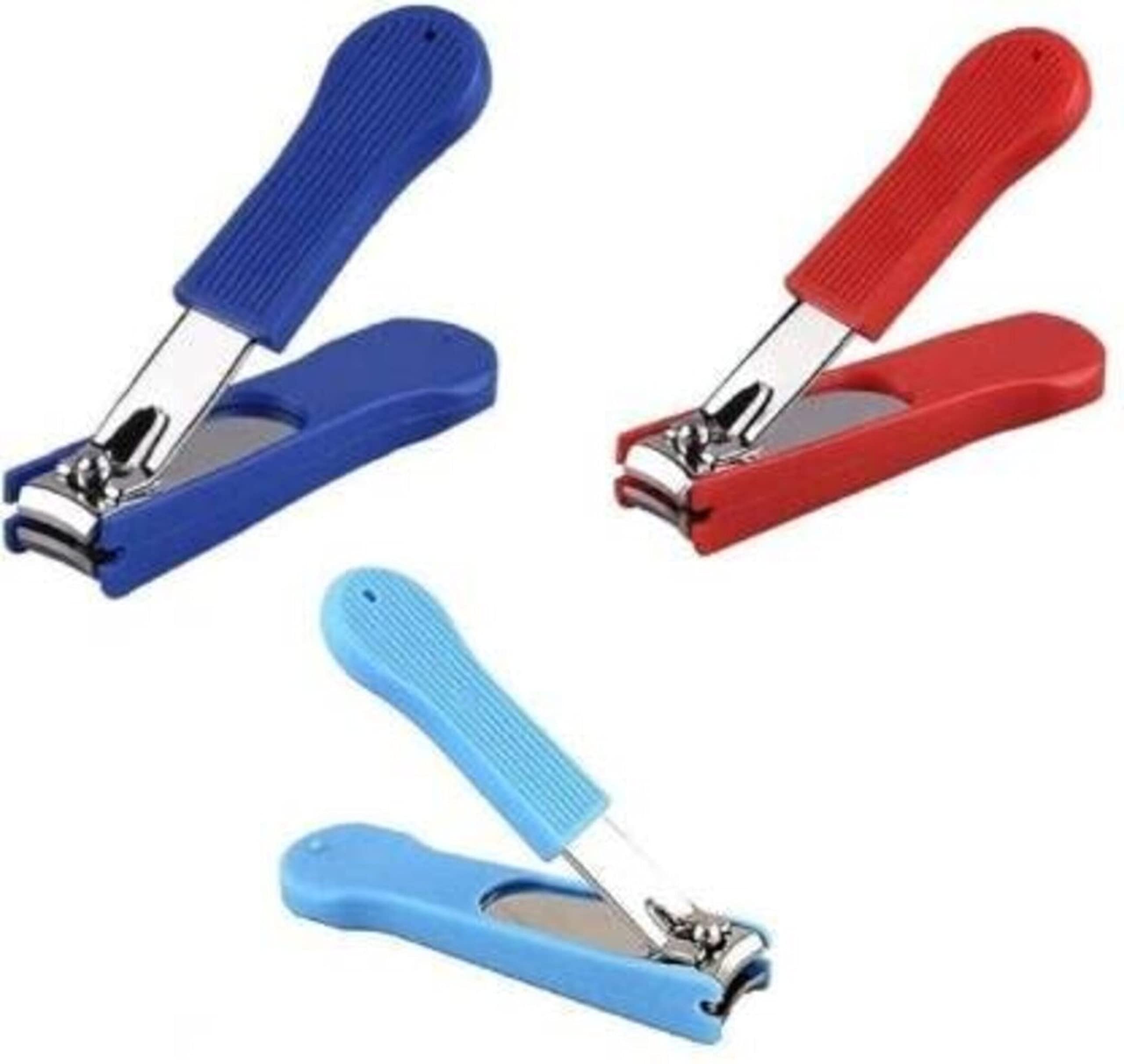 Premium Stainless Steel Nail Clipper Set - 3 Pack Heavy Duty Nail Trimmers for Thick & Ingrown Nails with Ergonomic Handle for Men & Women - Perfect for Home, Travel, and Salon Use