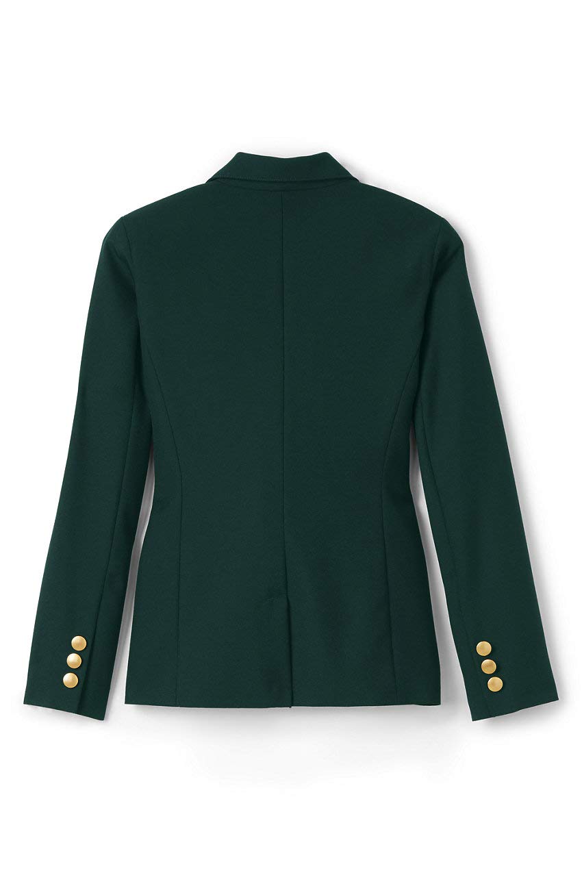 Lands' End Women's Hopsack Blazer - Classic School Uniform Jacket for Professional & Academic Wear | Perfect for Office, Classroom & Formal Occasions