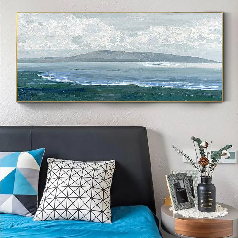 Ocean and Sky Painting #OS 022 - Stunning Seascape Wall Art for Home & Office Decor - Perfect for Living Room, Bedroom or Beach House