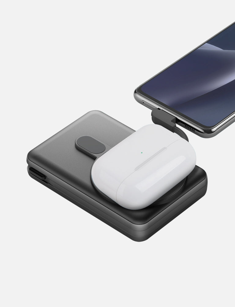 MagPac Pro+ 10,000mAh Portable Charger Power Bank - Fast Charging External Battery Pack for iPhone, Android, Tablets - Perfect for Travel, Camping & Emergency Power Backup