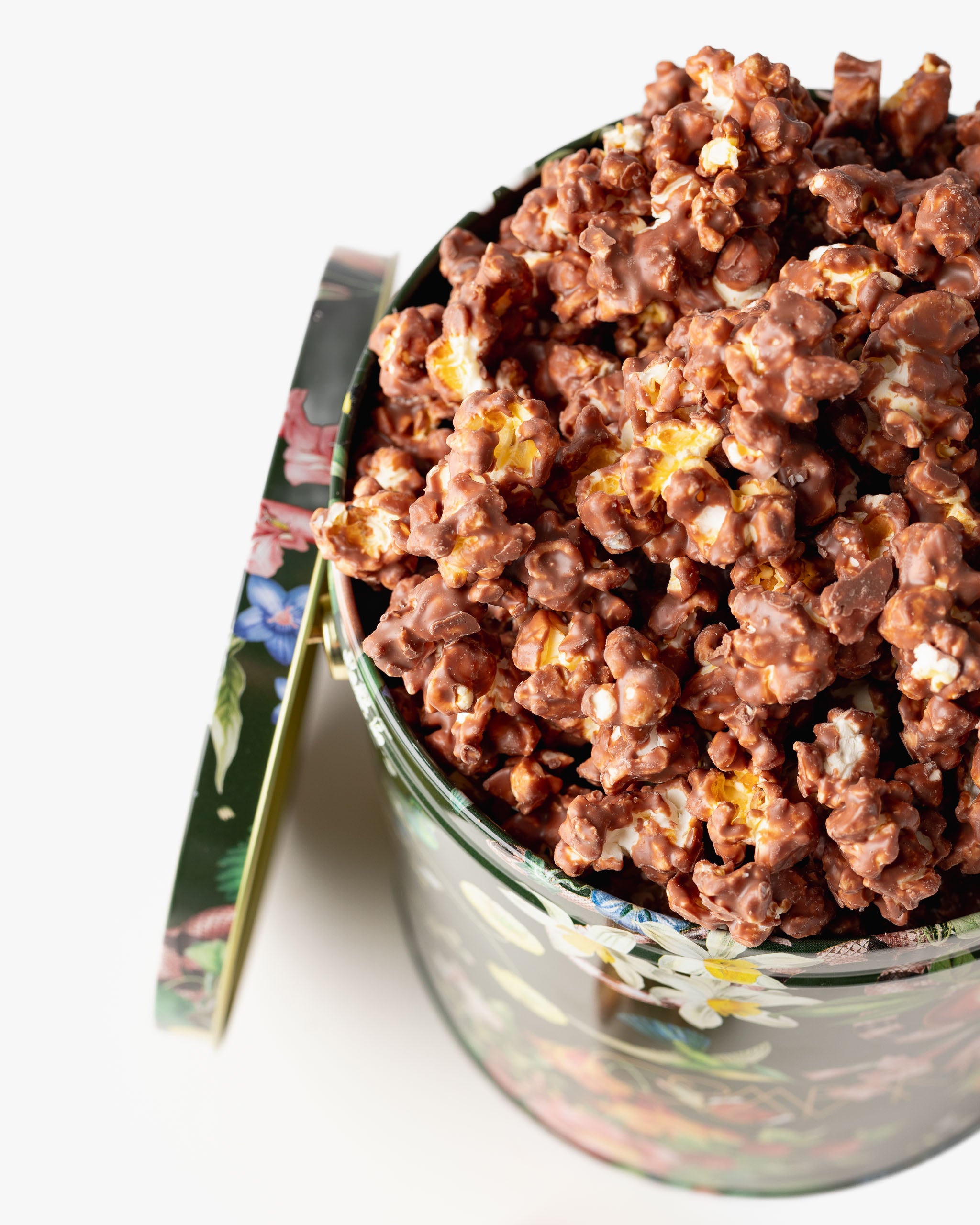 Delicious Chocolate Covered Popcorn Bucket - Gourmet Sweet & Salty Snack for Movie Nights, Parties & Gifts - 16oz Resealable Tub