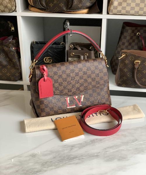 Louis Vuitton Beauborg MM Handbag in Scarlet Red - Perfect for Work, Travel & Everyday Luxury Fashion Accessory