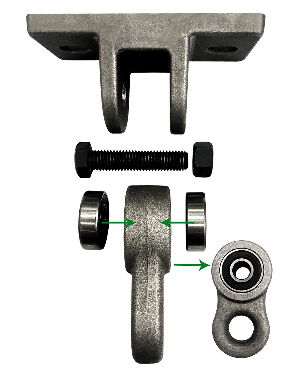 Heavy Duty Metal Swing Hangers with Screws & Bolts - 5000 lb Capacity - Indoor/Outdoor Playground, Porch, Yoga & Trapeze Sets - 2 Pack for Wooden Swing Sets - Perfect for Backyards, Parks & Fitness Areas