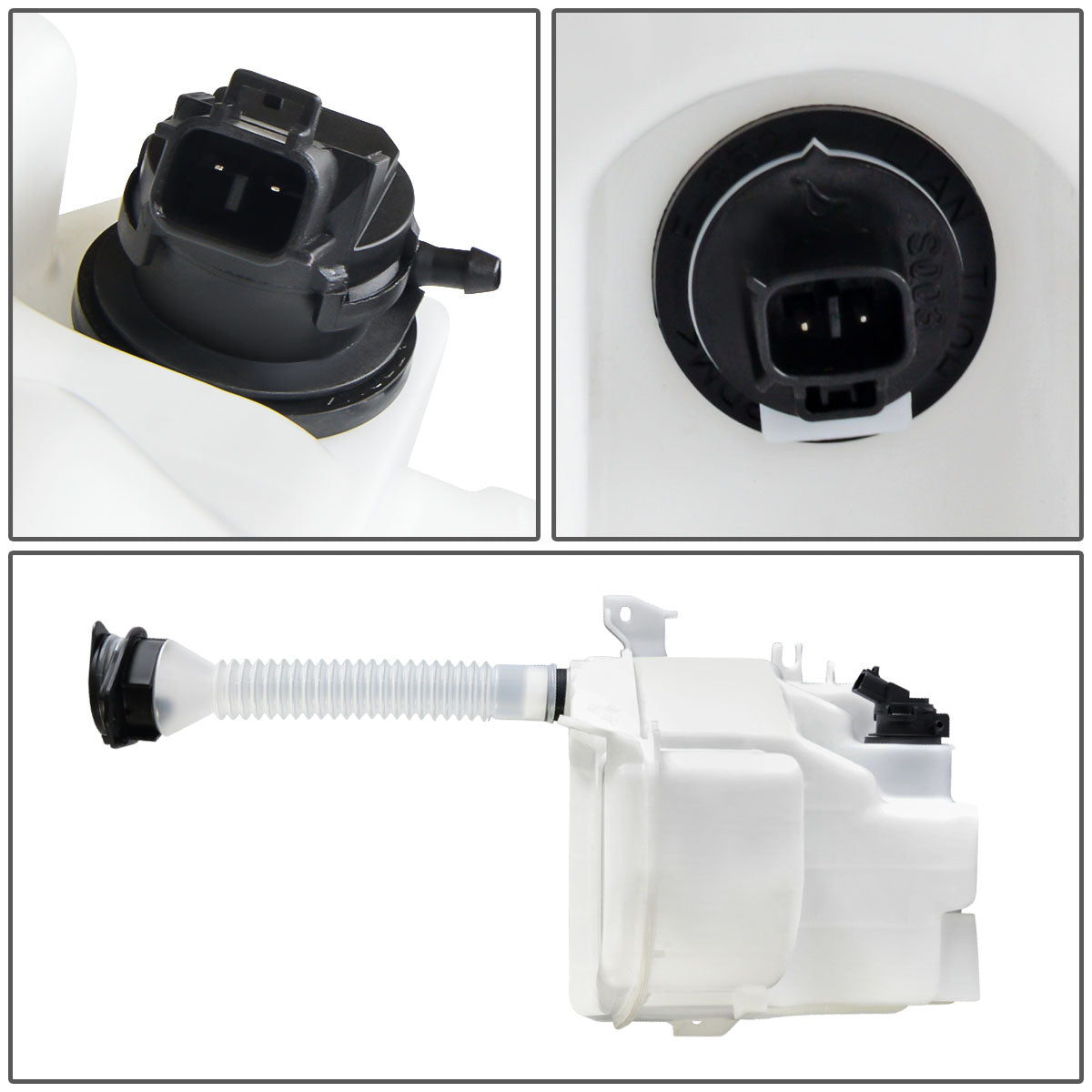 Lexus GS350 GS450H Windshield Washer Reservoir Tank with Level Sensor & Fluid Pump - Replacement Part for 2007-2011 Models - Perfect for Car Maintenance & Fluid System Repair