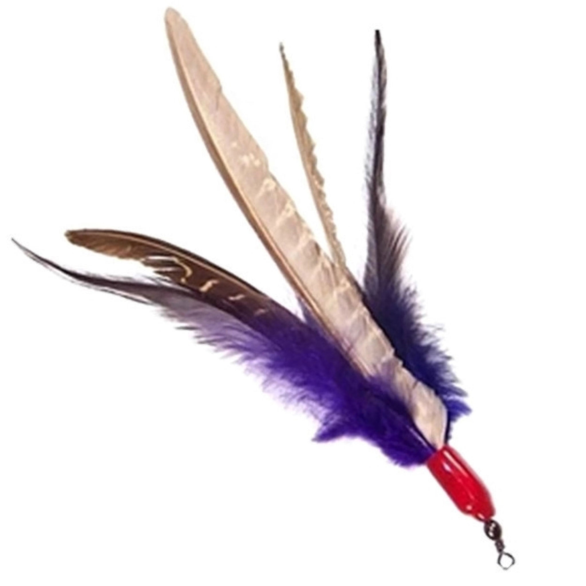 Go Cat Da Bird Super Refill - Interactive Feather Cat Toy for Indoor Cats - Multi-Pack Replacement for Play & Exercise