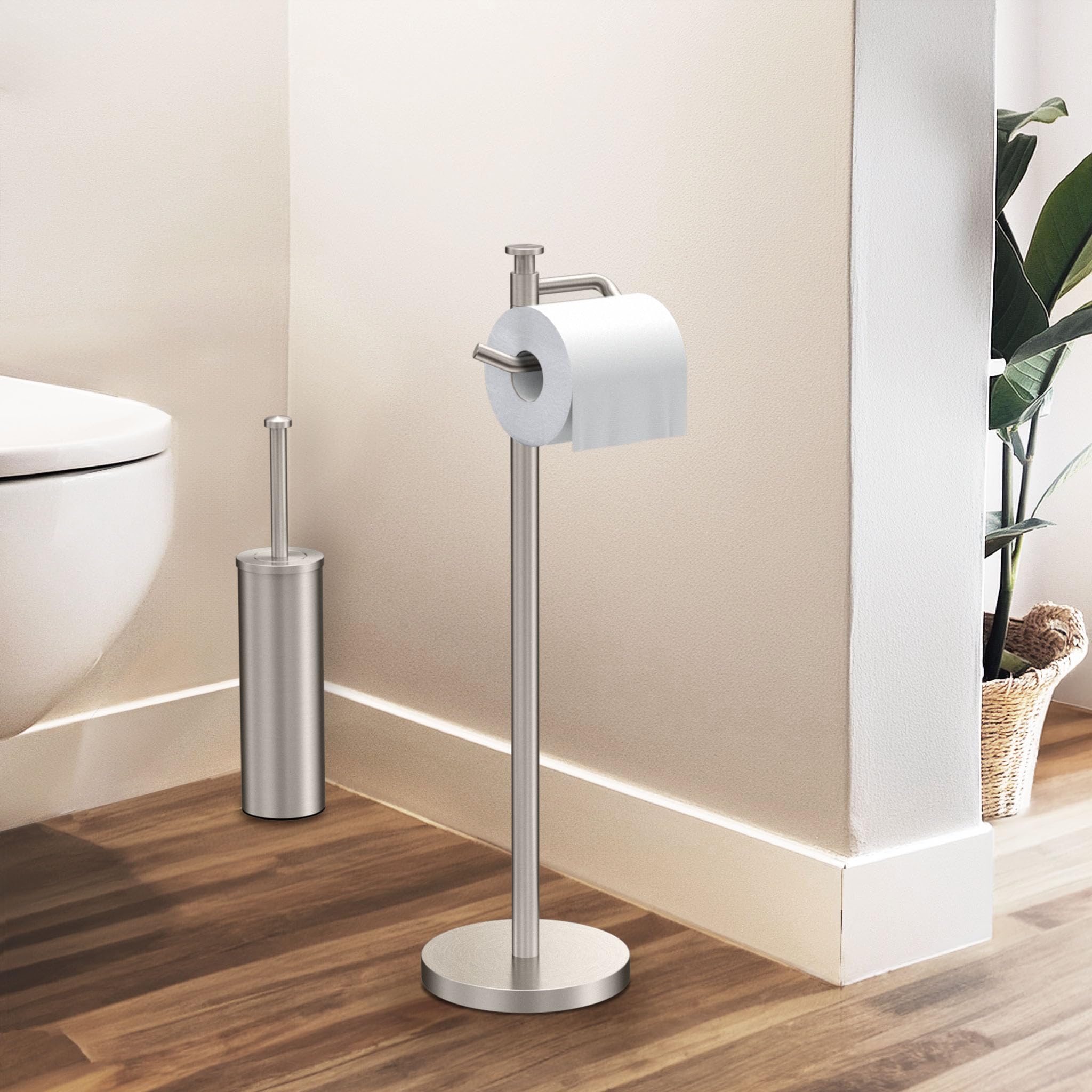 Gatco 1435SN Freestanding Toilet Paper Holder - 23.68