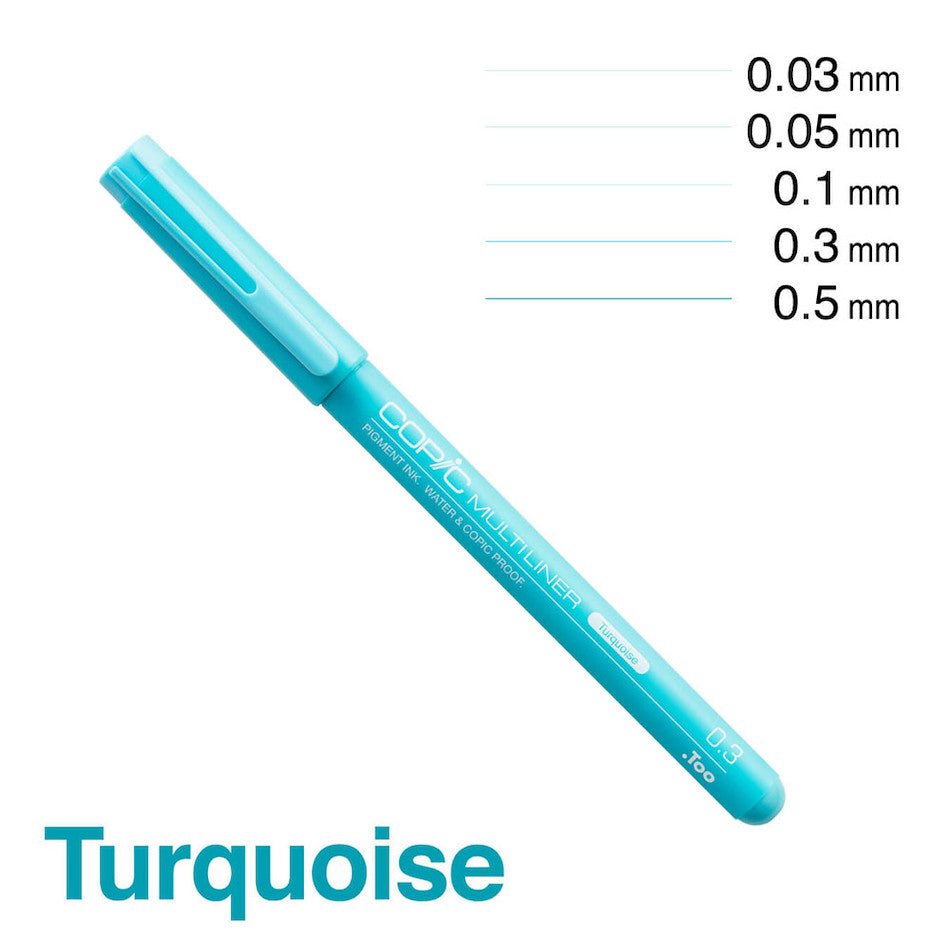 Copic MultiLiner Drawing Pen Set - 4 Pack Fine Line Ink Markers for Artists, Sketching & Illustration - Perfect for Manga, Comic Art & Technical Drawing