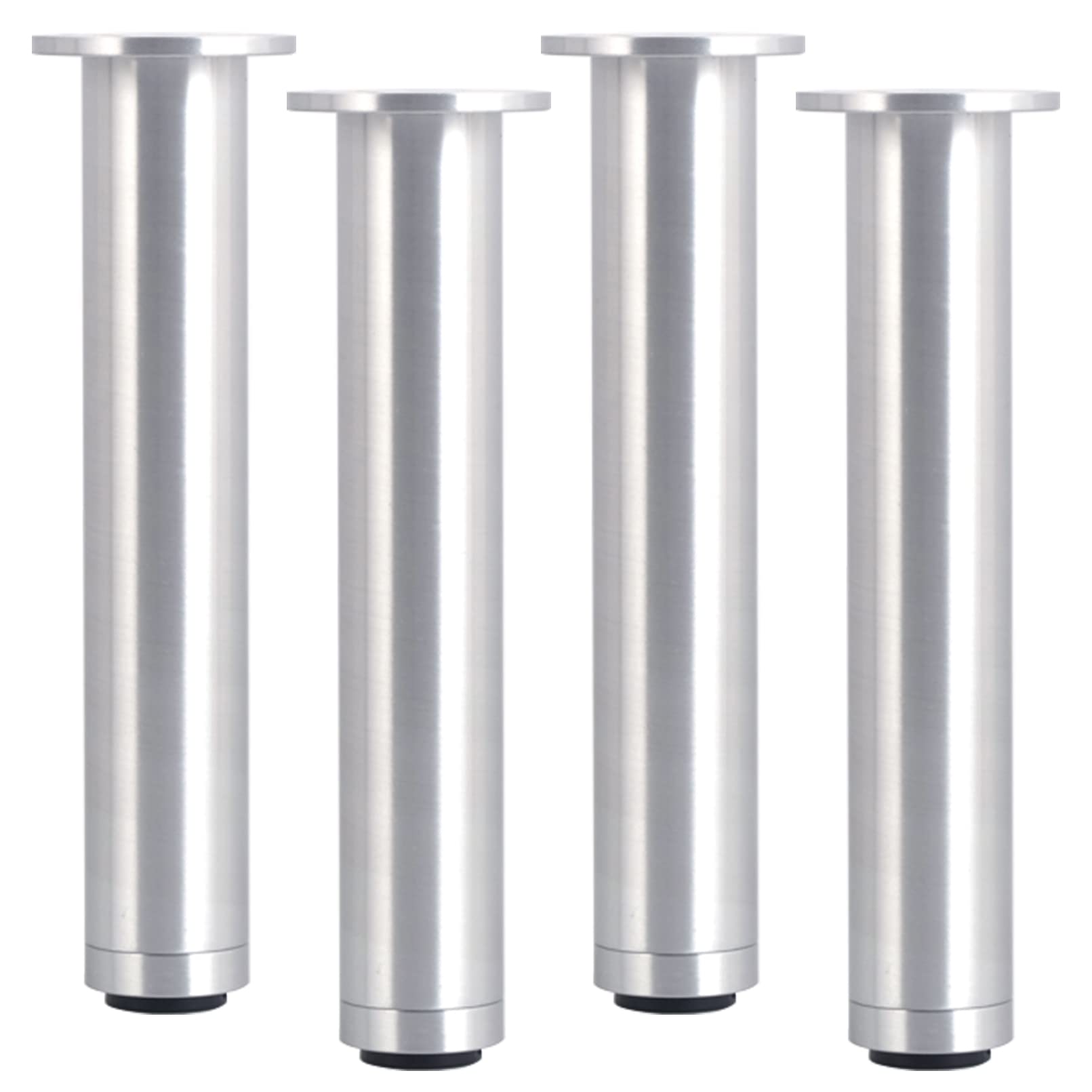 Silver Adjustable Furniture Feet - 600KG Load Capacity (8-20cm) | Aluminum Alloy Electroplated Legs for Sofa, Cabinet, Coffee Table & Pedestal | Perfect for Living Room, Office & Home Decor