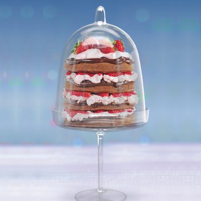 Clear Plastic Cake Plate with Stand and Dome Cover - 10 Inch Round Display Stand for Desserts, Cakes, and Pastries - Perfect for Parties, Weddings, and Bakery Displays (1 Count)