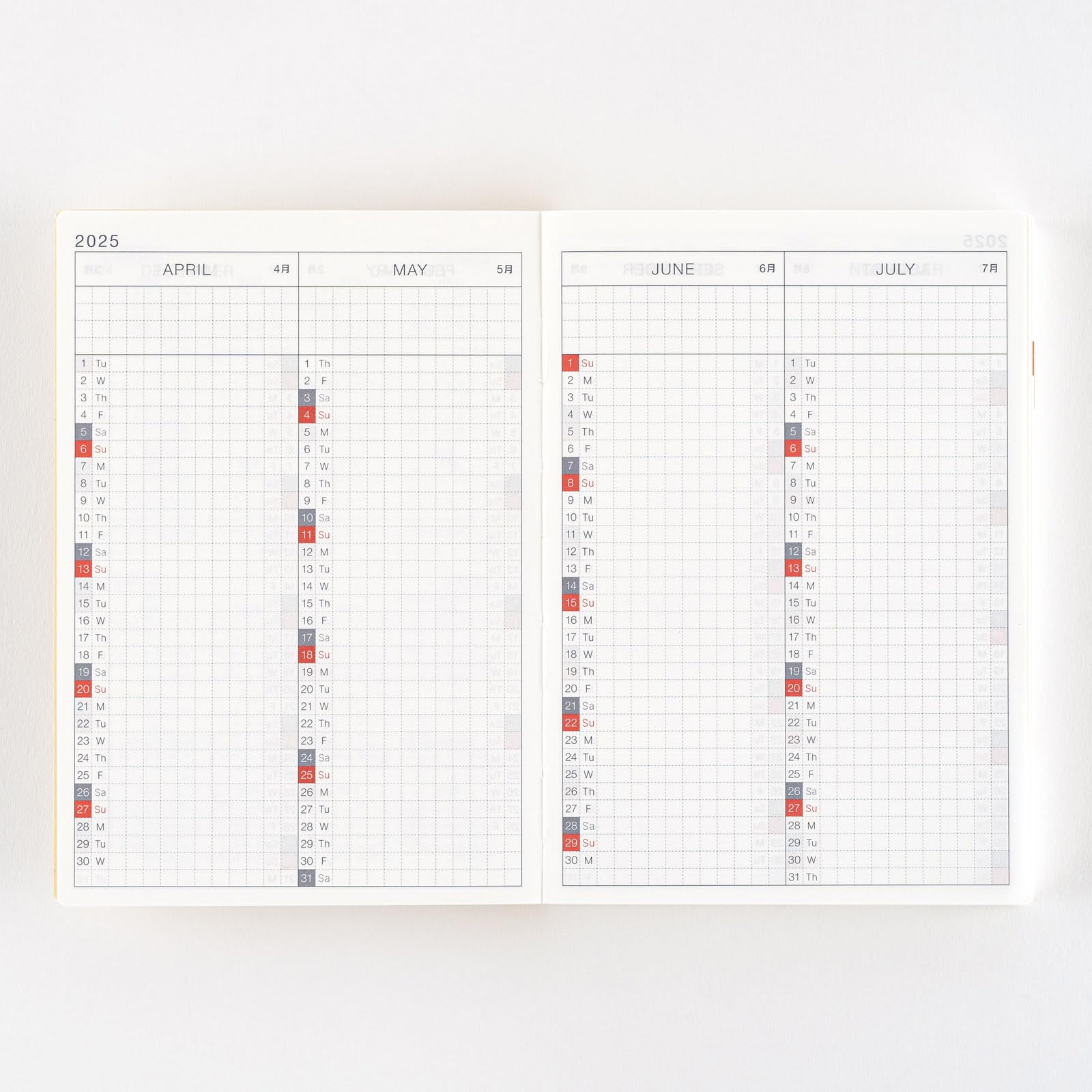 Hobonichi Techo 2025 Original Planner - English Version A6 Size with January & Monday Start | Perfect for Daily Journaling, Work Scheduling & Personal Organization