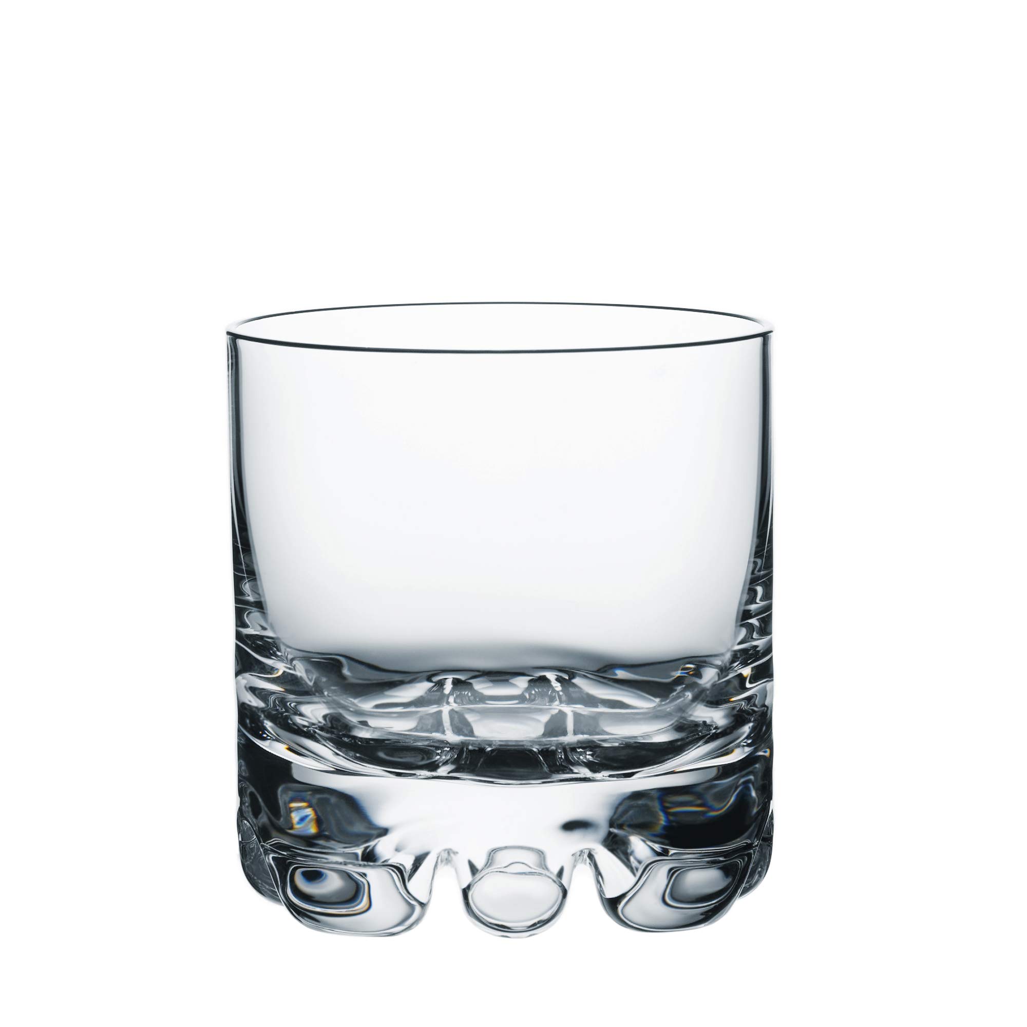Orrefors Erik Double Old Fashioned Glasses Set of 4 - 12 oz Heavy Base Whiskey Glasses for Bourbon, Gin, Cocktails & Margaritas - Minimalist Barware, Dishwasher Safe - Perfect for Home Bars, Parties & Gifts