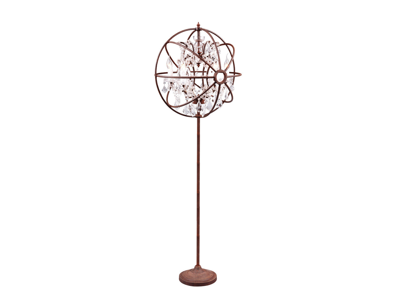 Gyro Crystal Floor Lamp - Modern LED Standing Light for Living Room, Bedroom & Office - Elegant Home Decor Lighting
