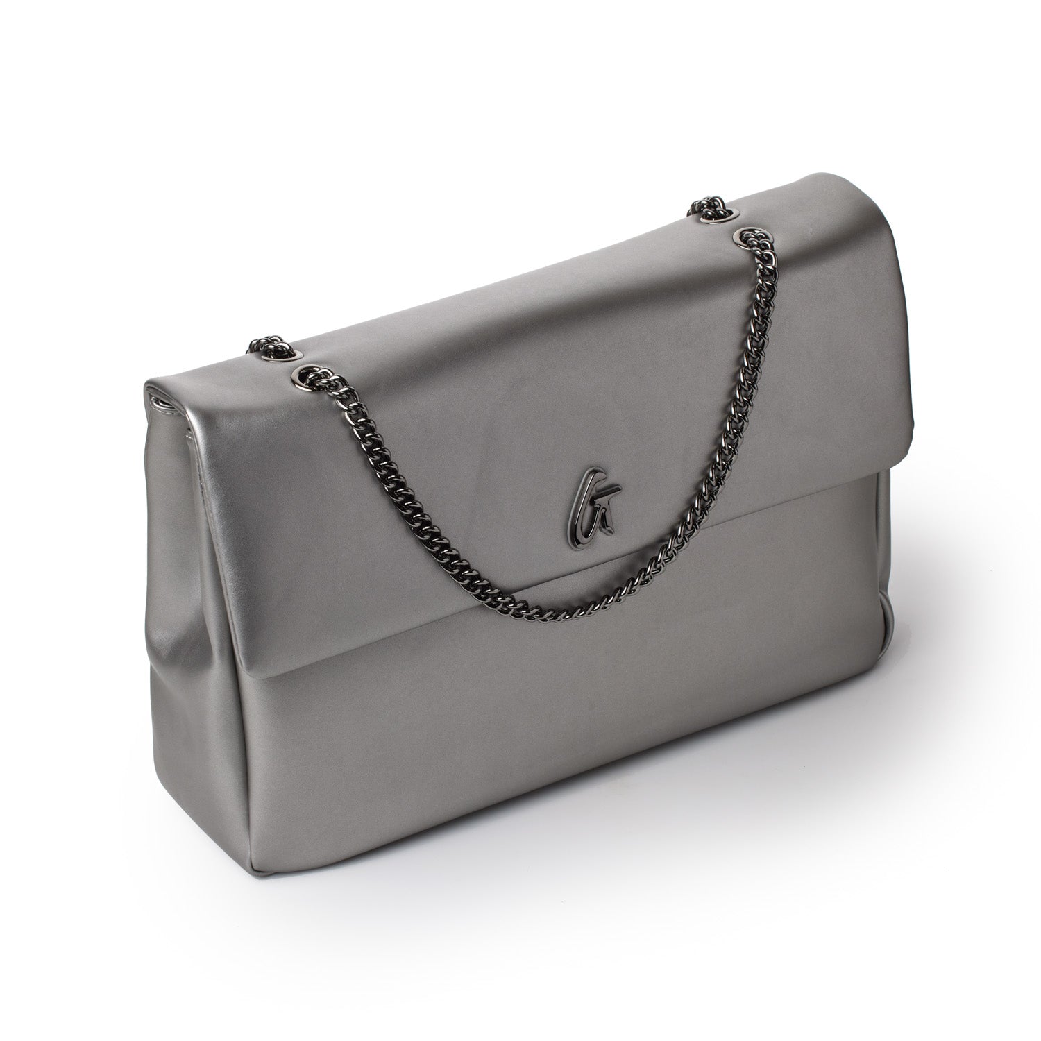 XL Standard Flap Bag in Platinum - Stylish & Spacious Crossbody Bag for Women, Perfect for Work, Travel & Everyday Use