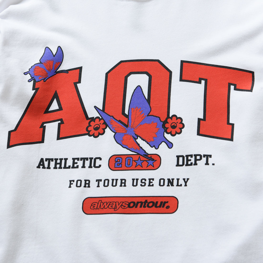 Always On Tour Physical Education Long Sleeve T-Shirt - White | Comfortable Workout & Gym Apparel for Men & Women