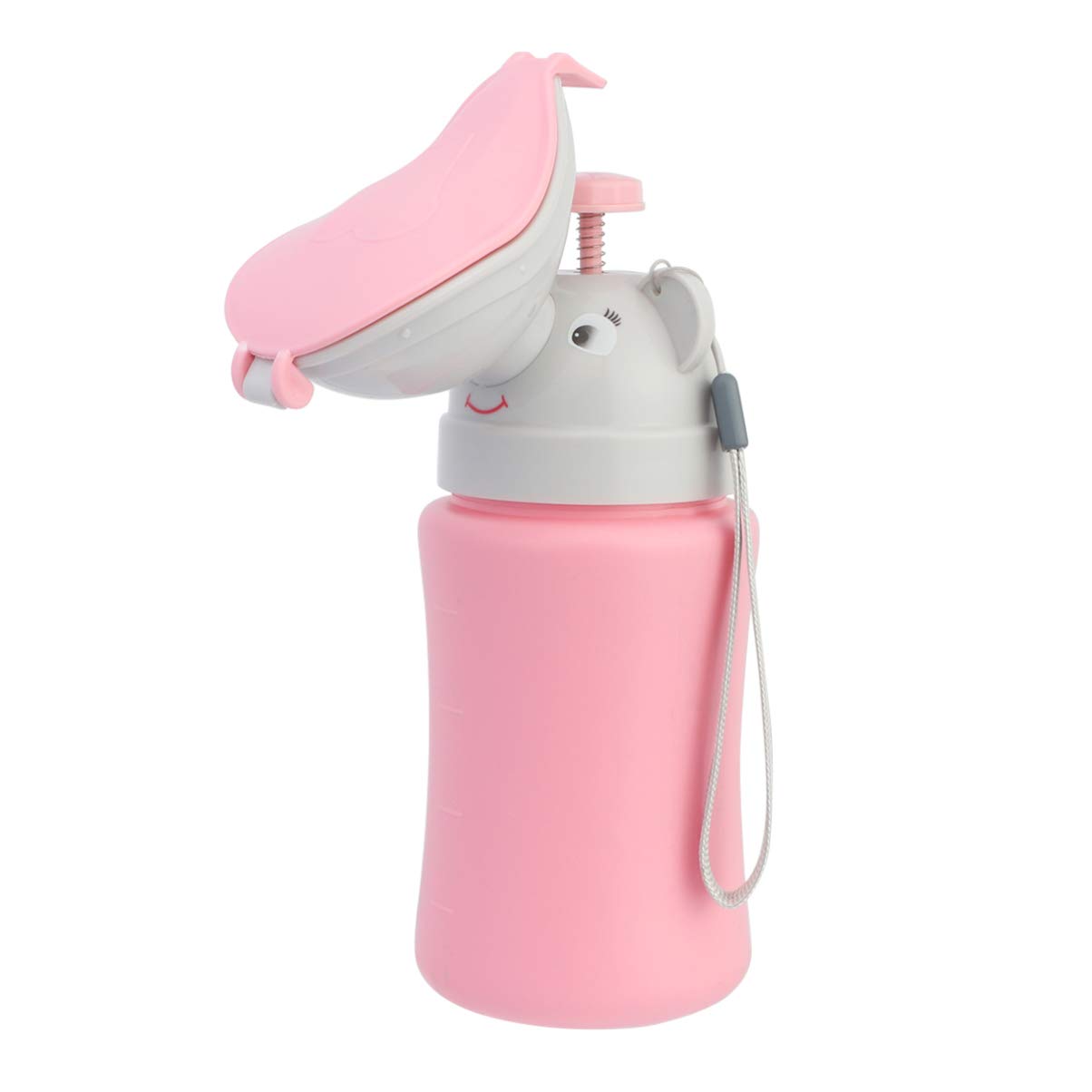 Portable Kids Urinal Bottle for Boys & Girls - Emergency Travel Toilet for Camping, Car Trips & Pee Training - Cute & Convenient On-the-Go Solution