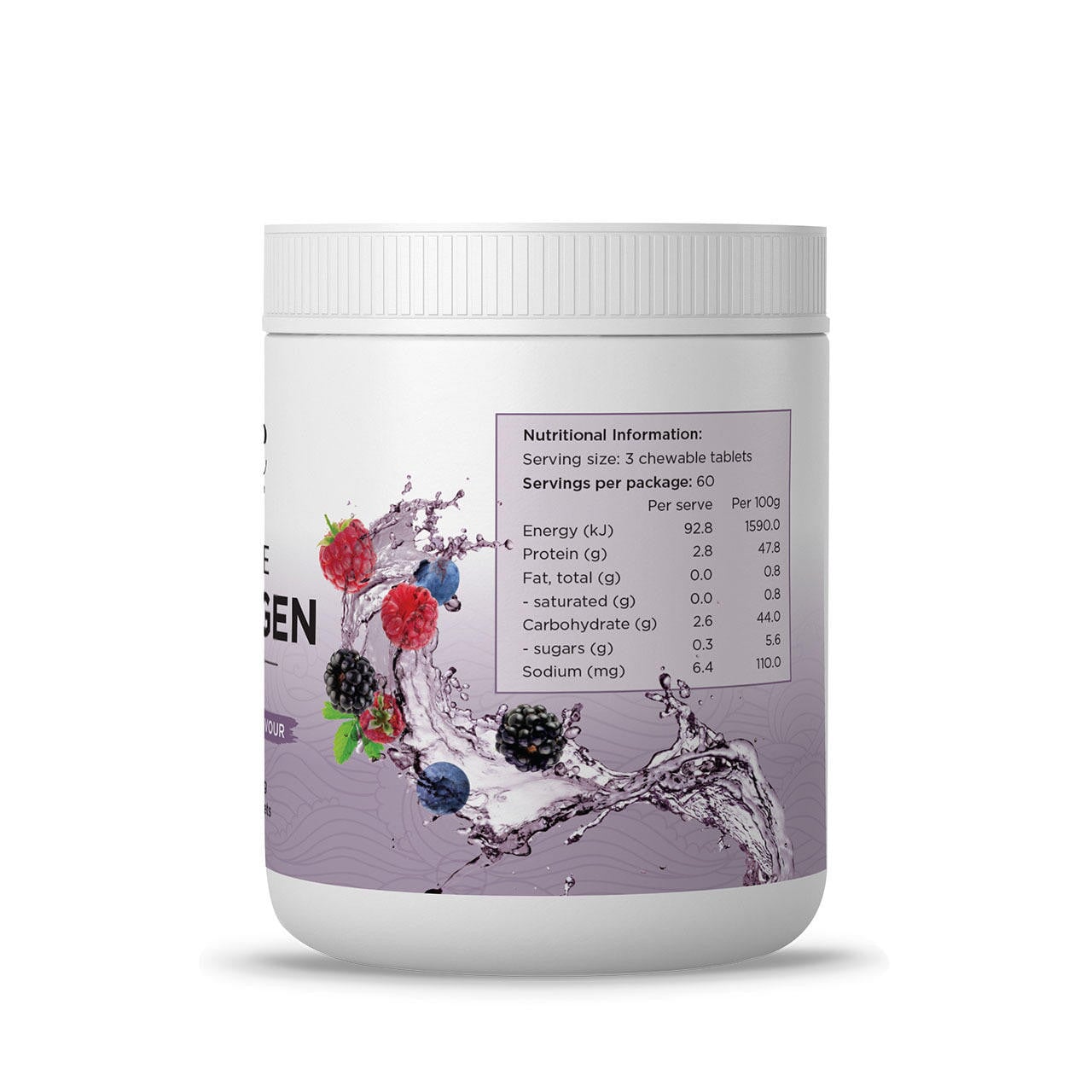 Australian Natural Care Collagen Chews - Berry Flavor | Supports Skin, Hair & Joint Health | Delicious Chewable Supplement for Beauty & Wellness